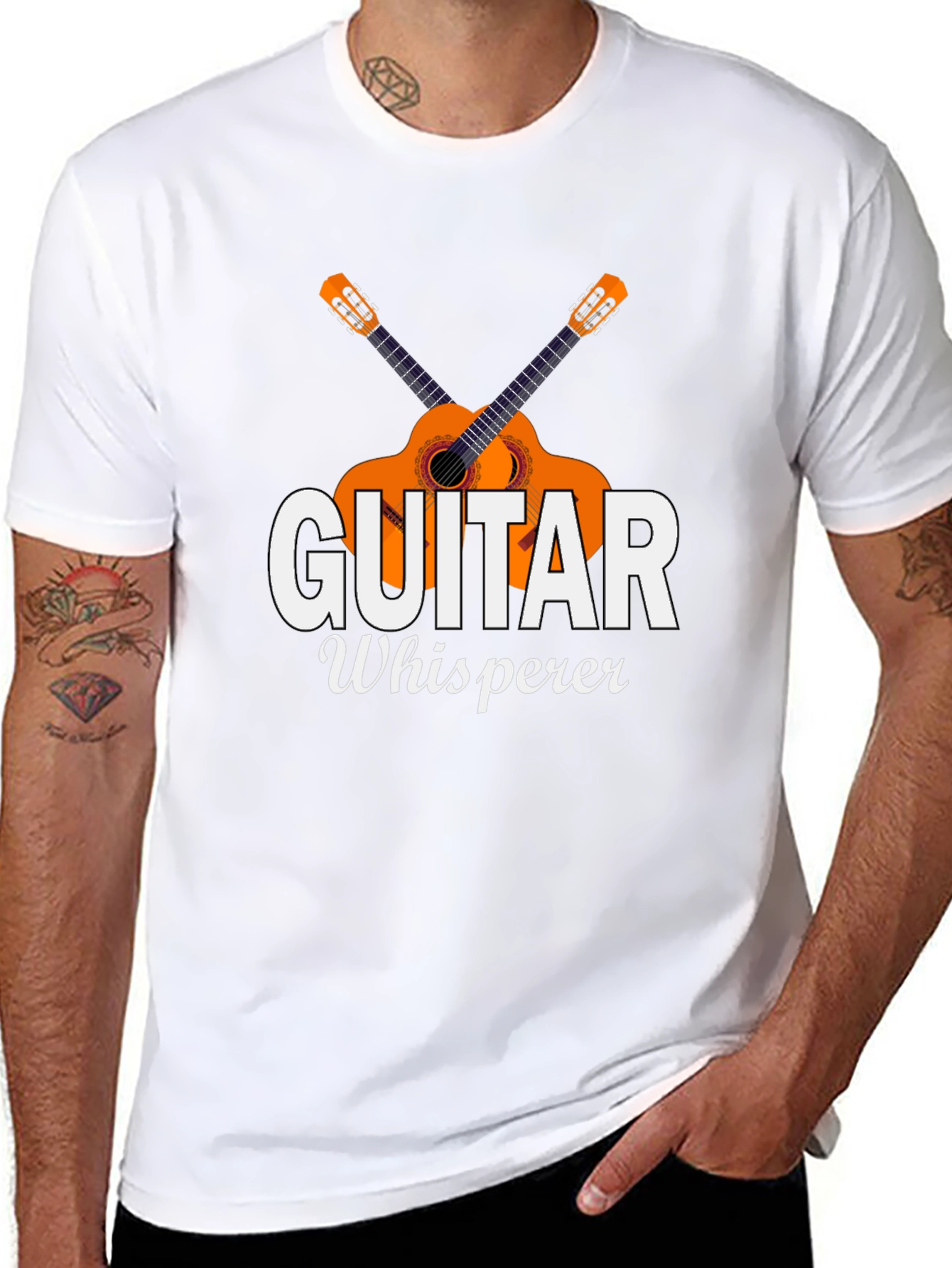 Guitar Whisperer Graphic T-Shirt - Black