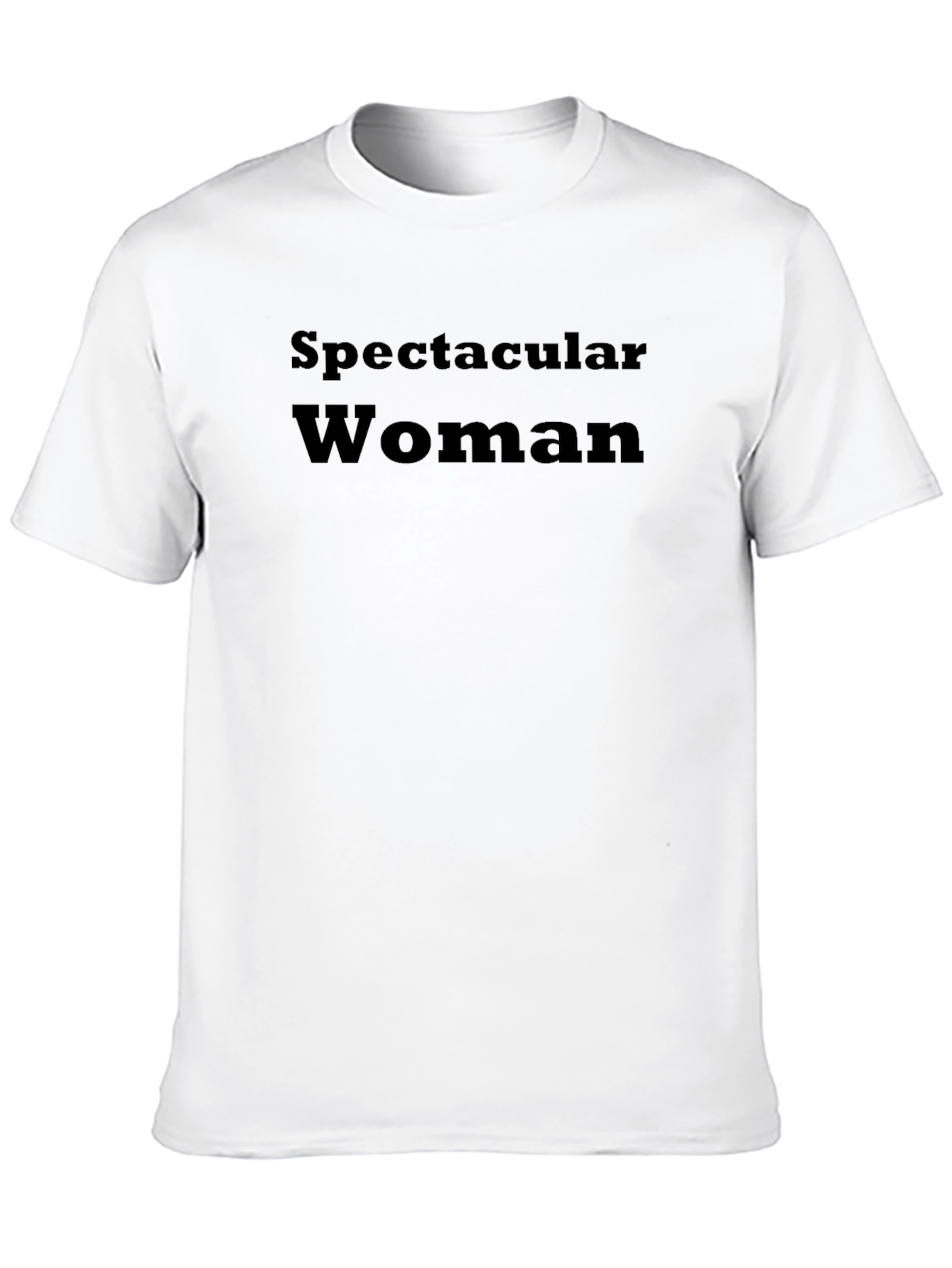 Spectacular Woman Black T-Shirt - Comfortable Fit