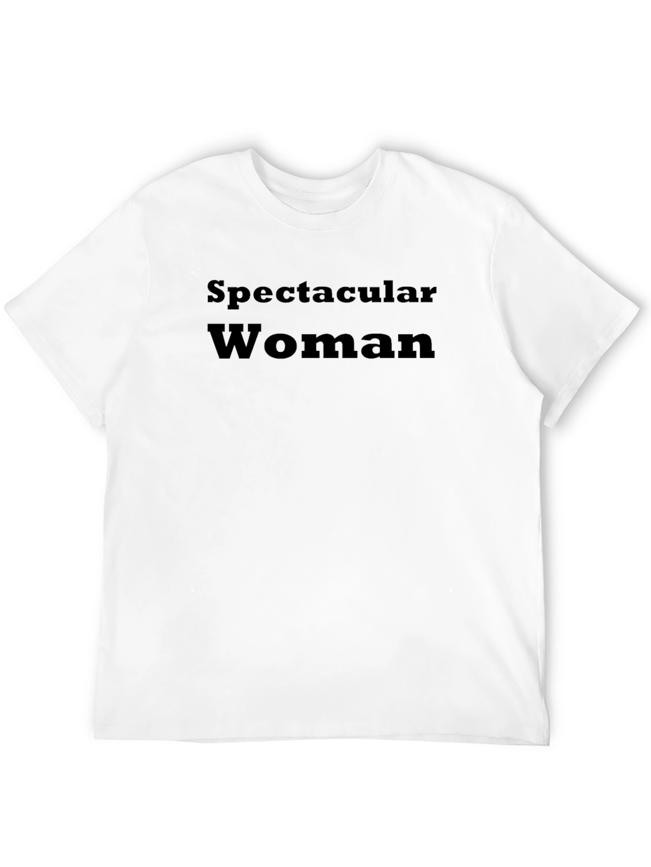 Spectacular Woman Black T-Shirt - Comfortable Fit
