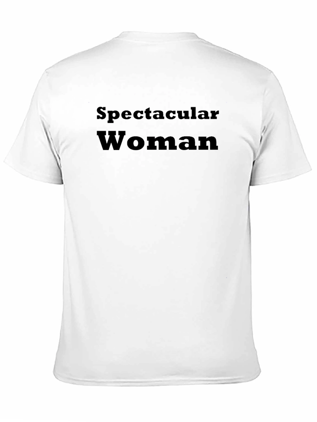 Spectacular Woman Black T-Shirt - Comfortable Fit