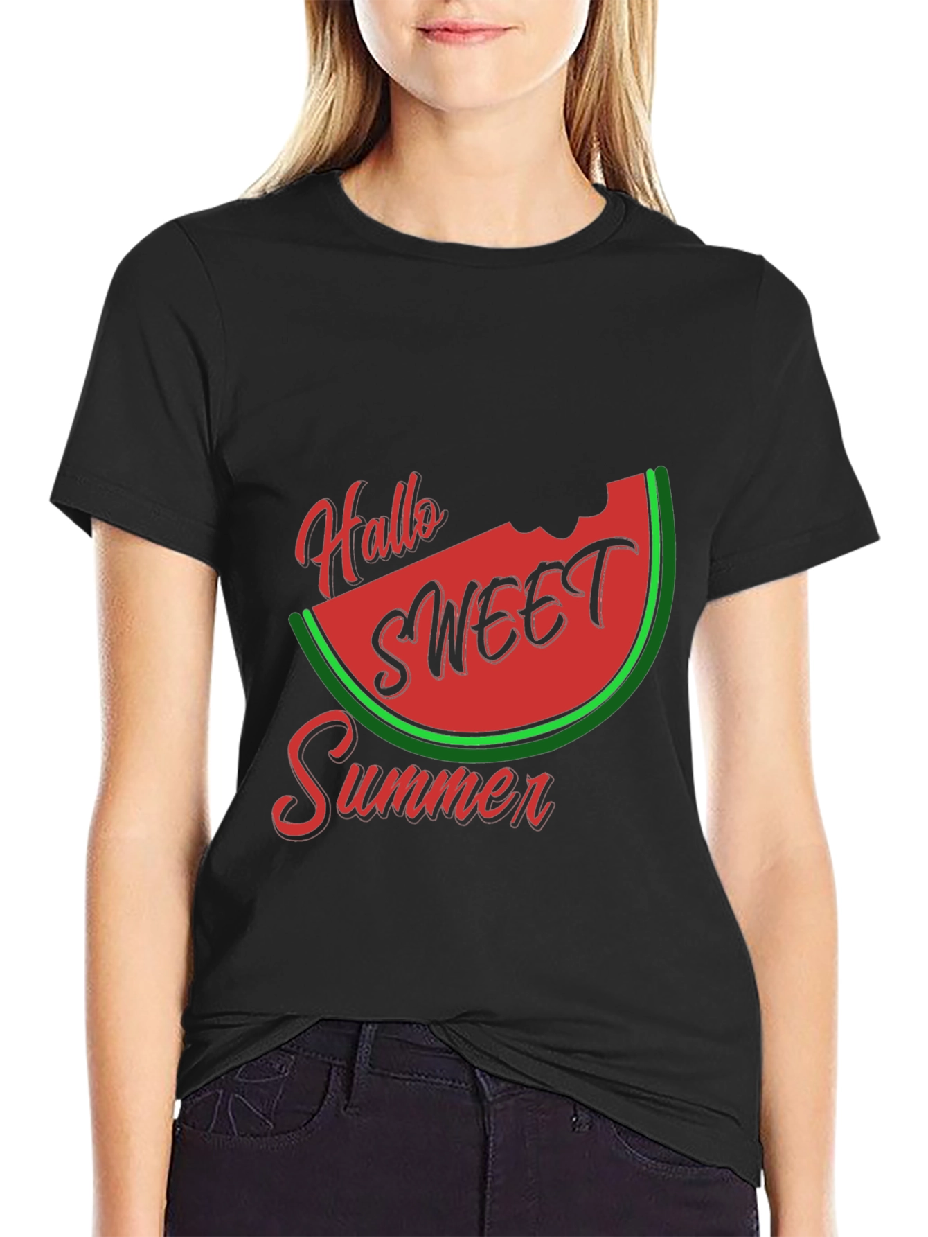 Summer Watermelon Graphic T-Shirt