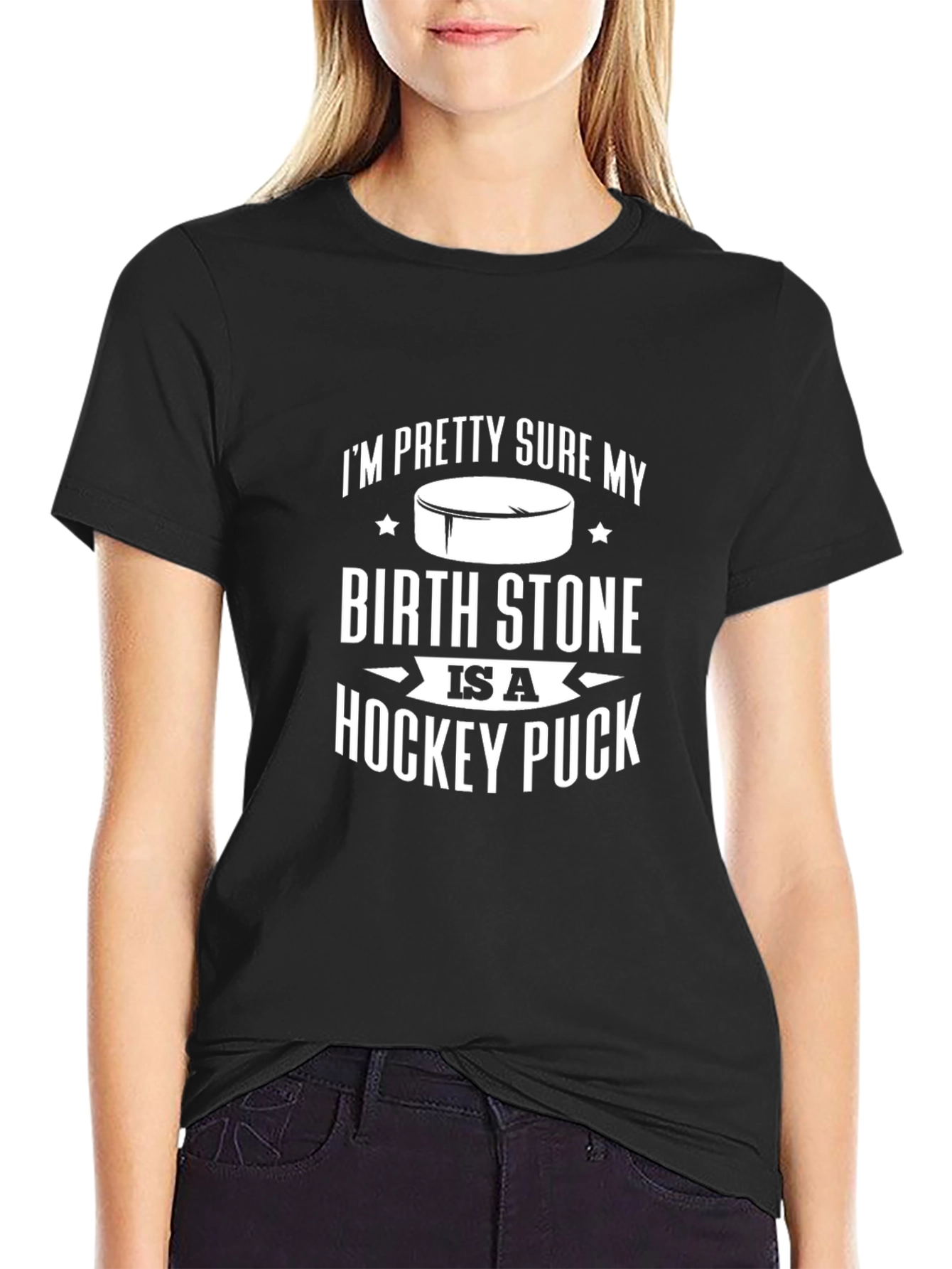 Funny Hockey Birthstone T-Shirt