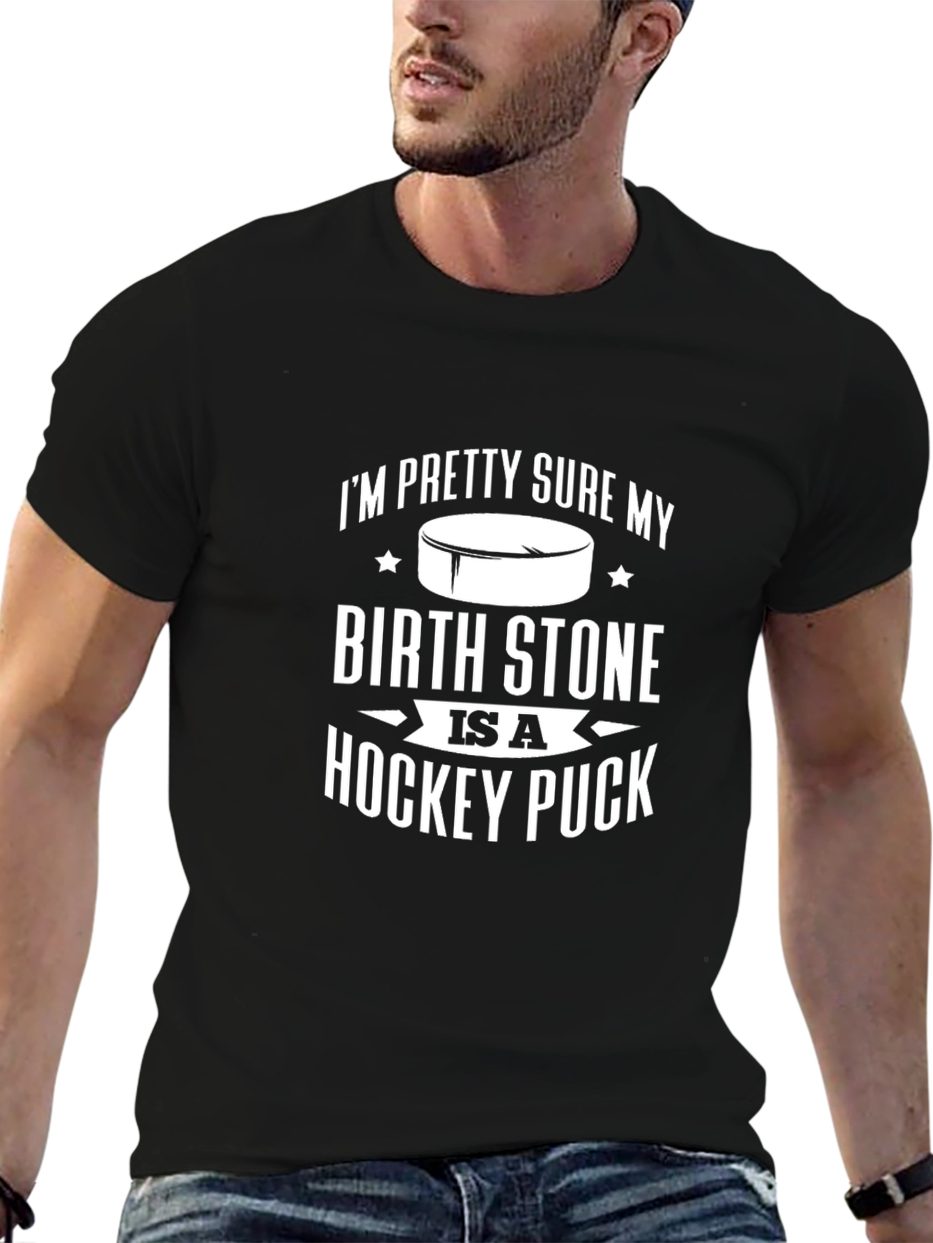 Funny Hockey Birthstone T-Shirt