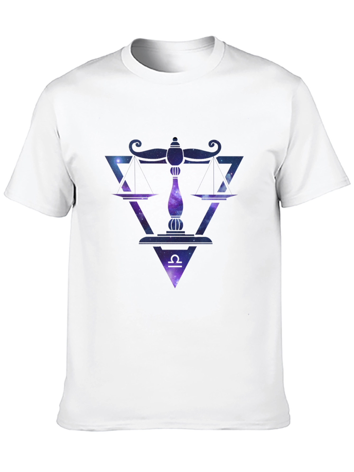 Libra Zodiac Galaxy Graphic Tee