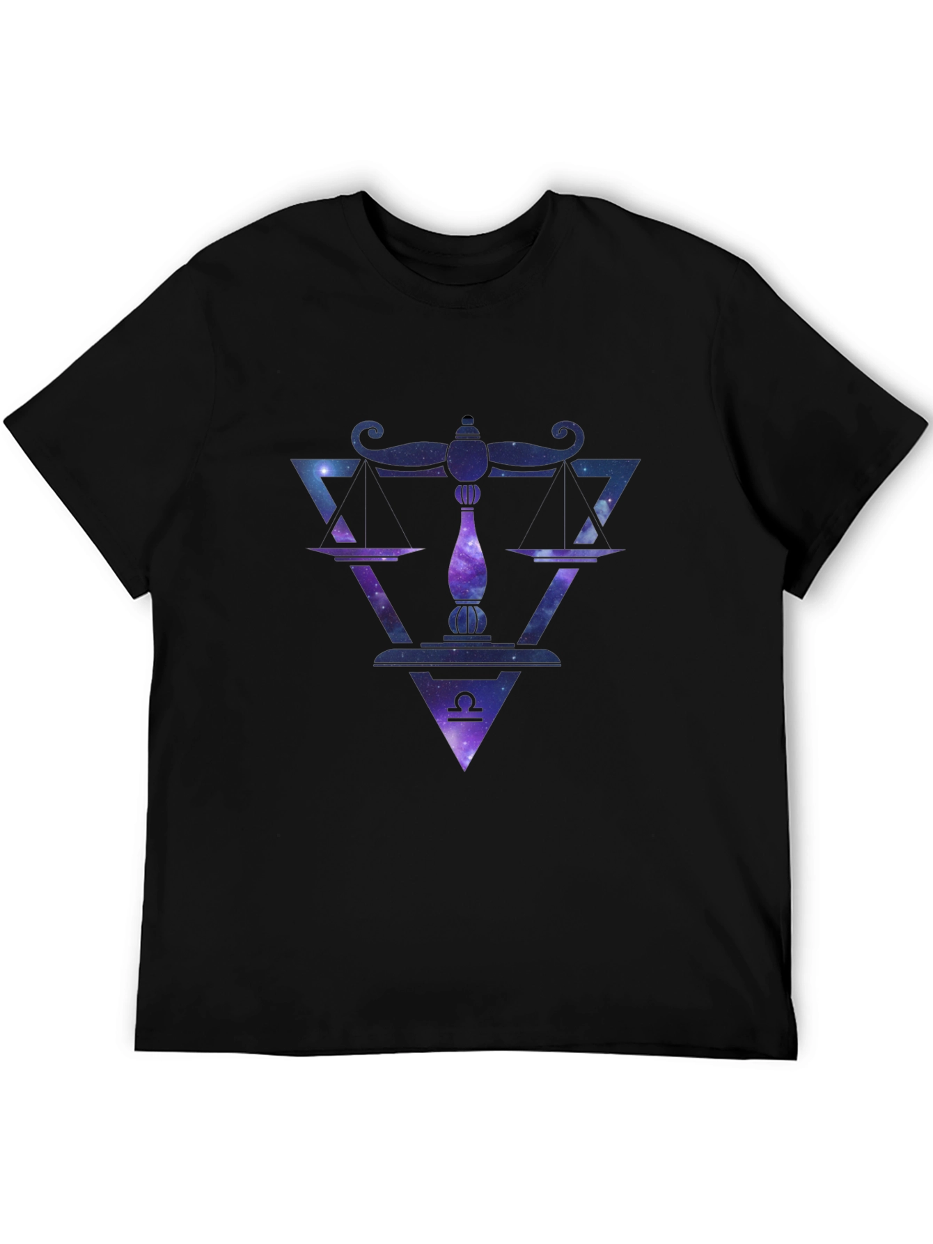 Libra Zodiac Galaxy Graphic Tee