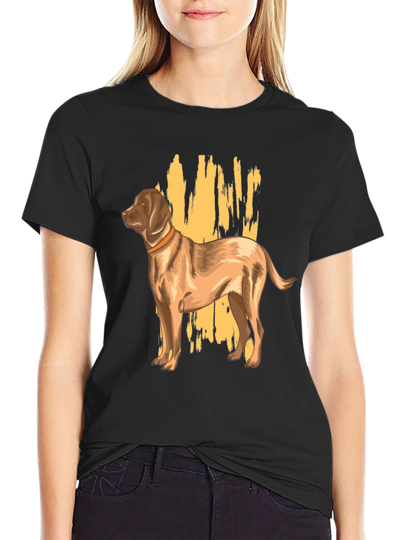 Dog Graphic T-Shirt - Black Canine Lover Tee