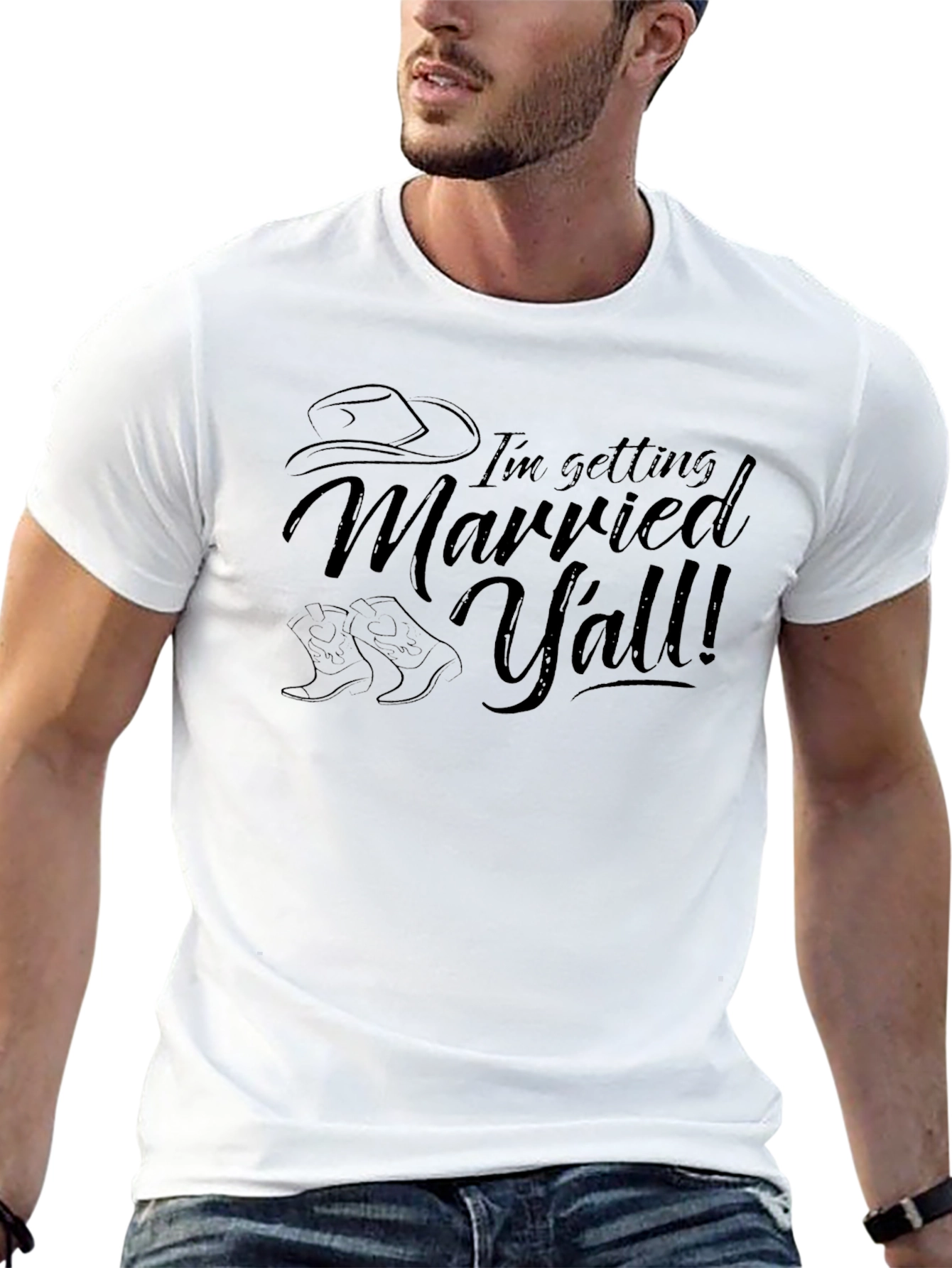 Im Getting Married Yall Black T-Shirt