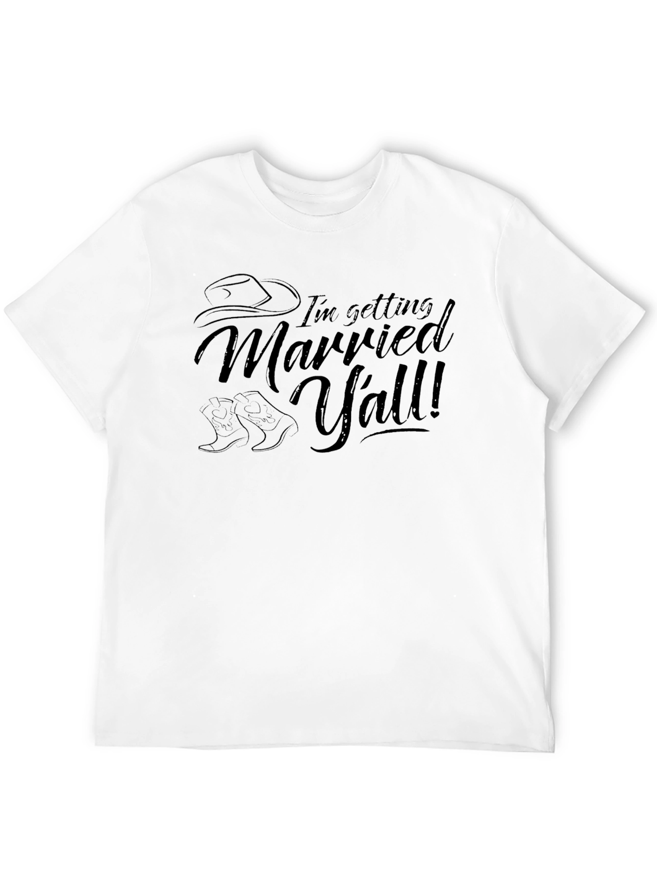 Im Getting Married Yall Black T-Shirt
