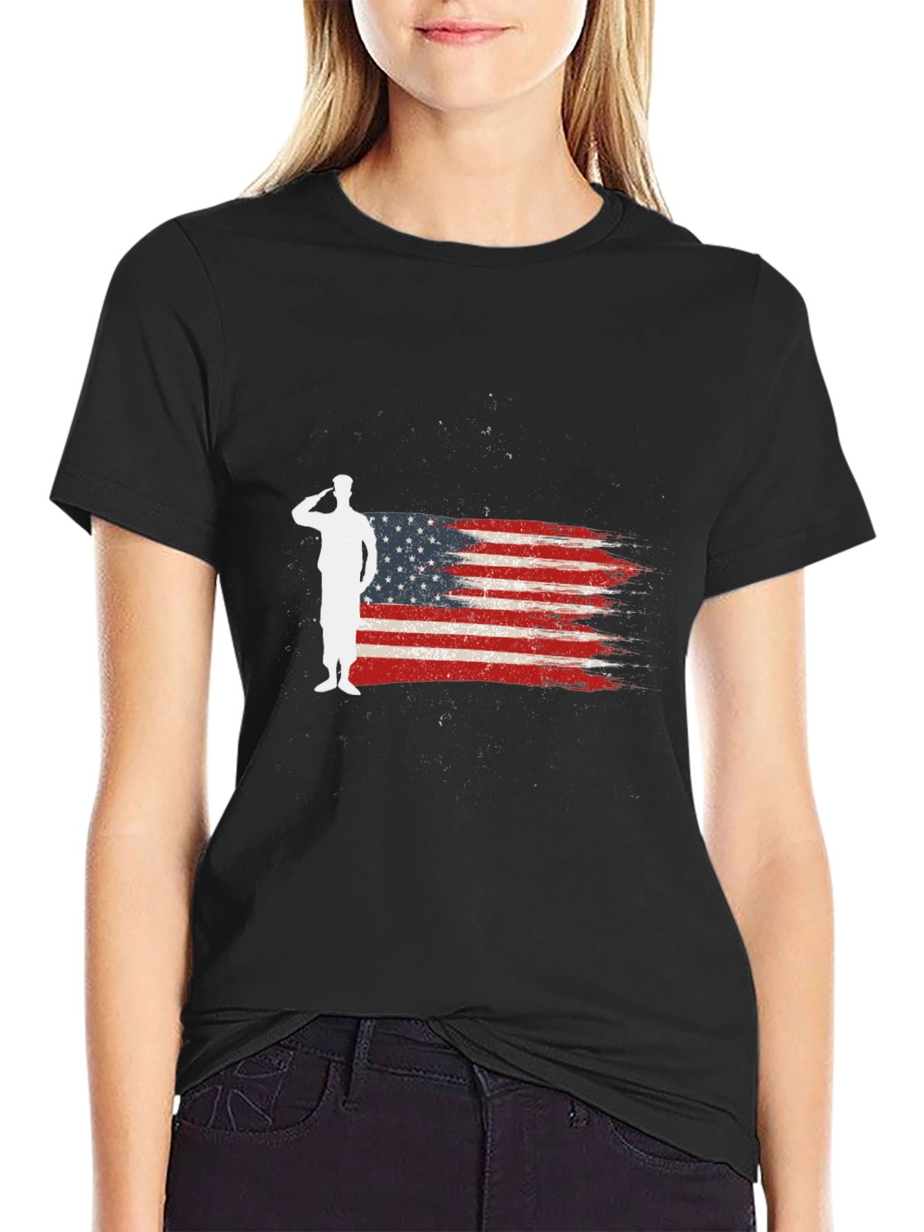 Patriotic Salute Graphic Tee