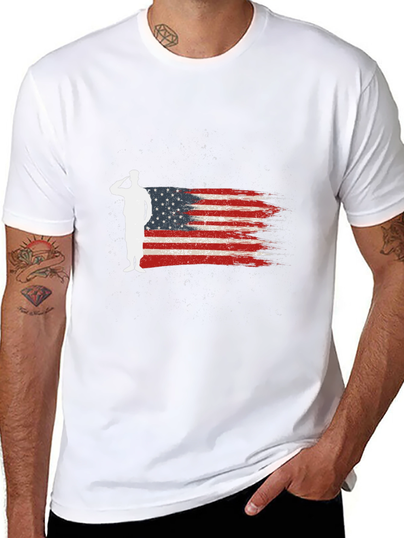 Patriotic Salute Graphic Tee