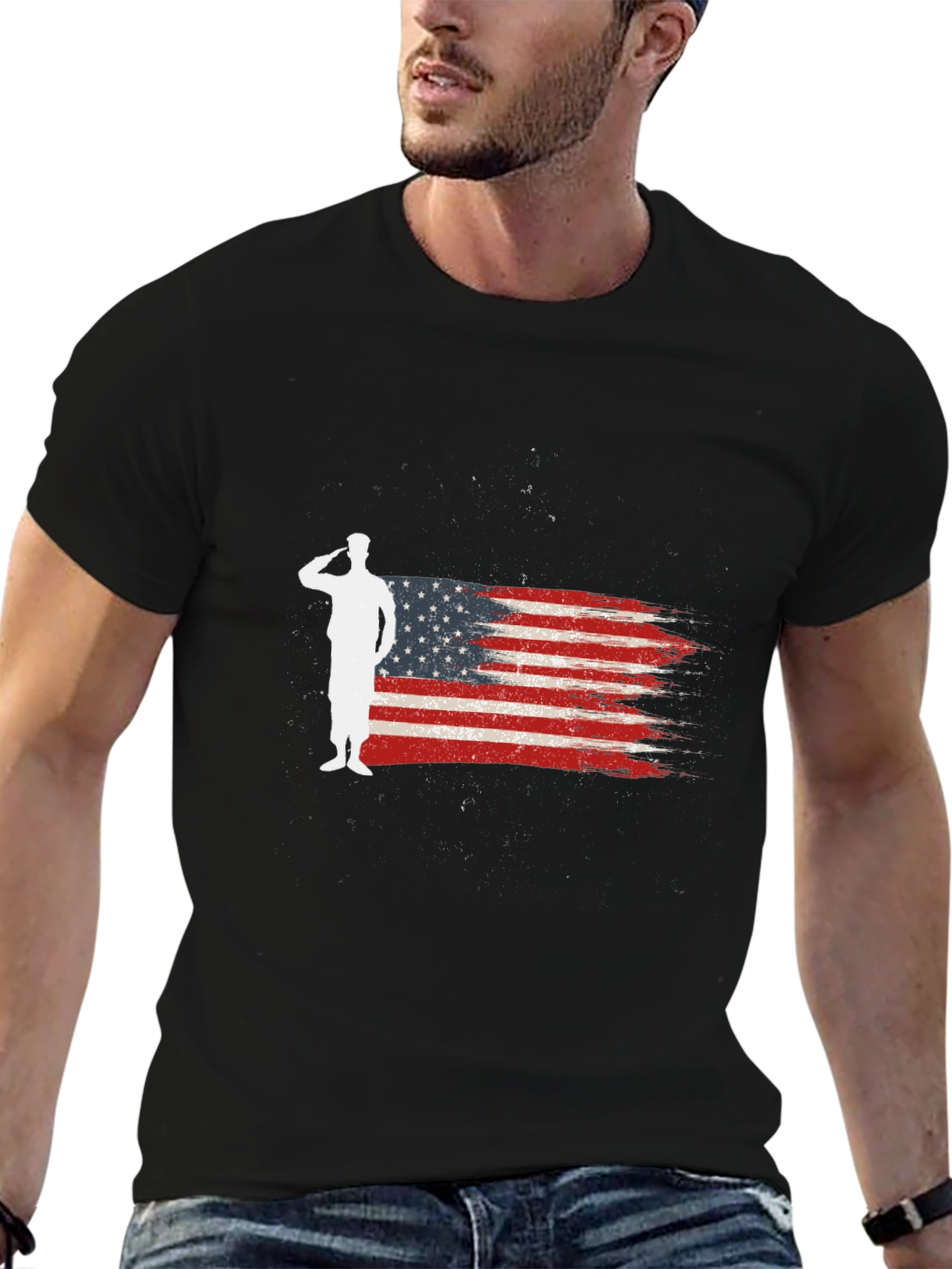 Patriotic Salute Graphic Tee