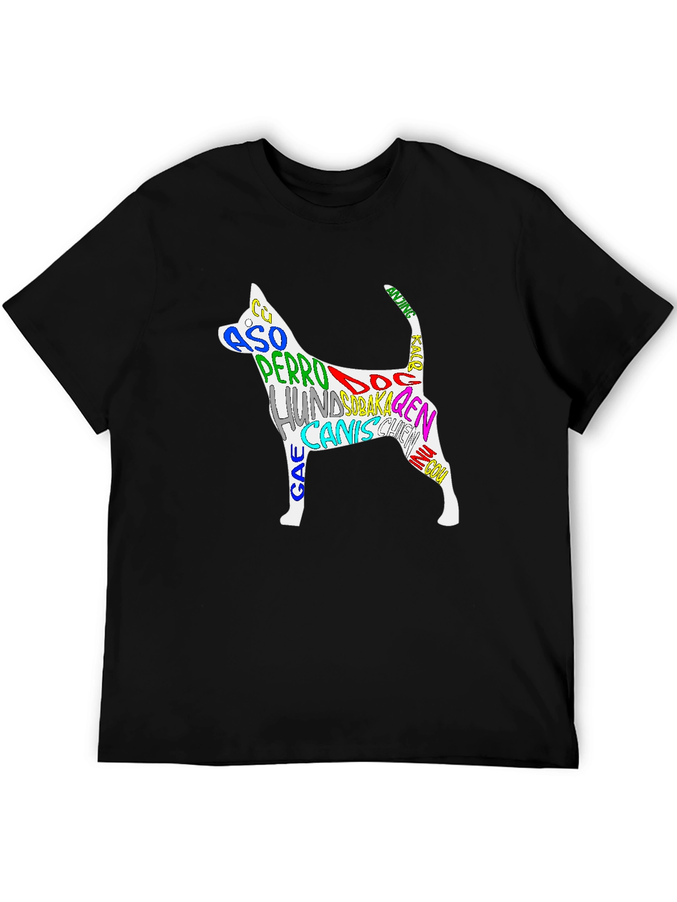 Dog Breed Languages Graphic Print Tee