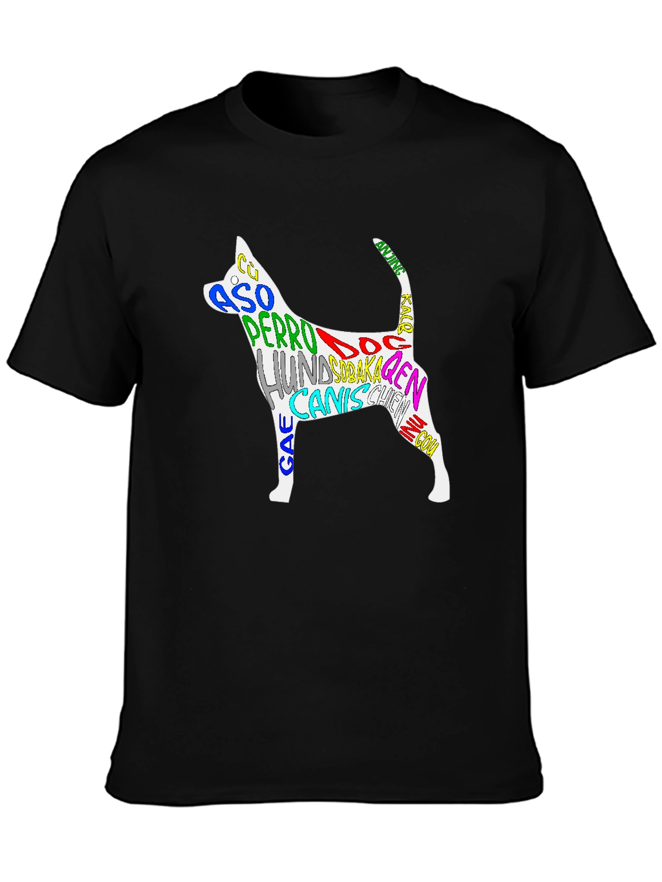 Dog Breed Languages Graphic Print Tee