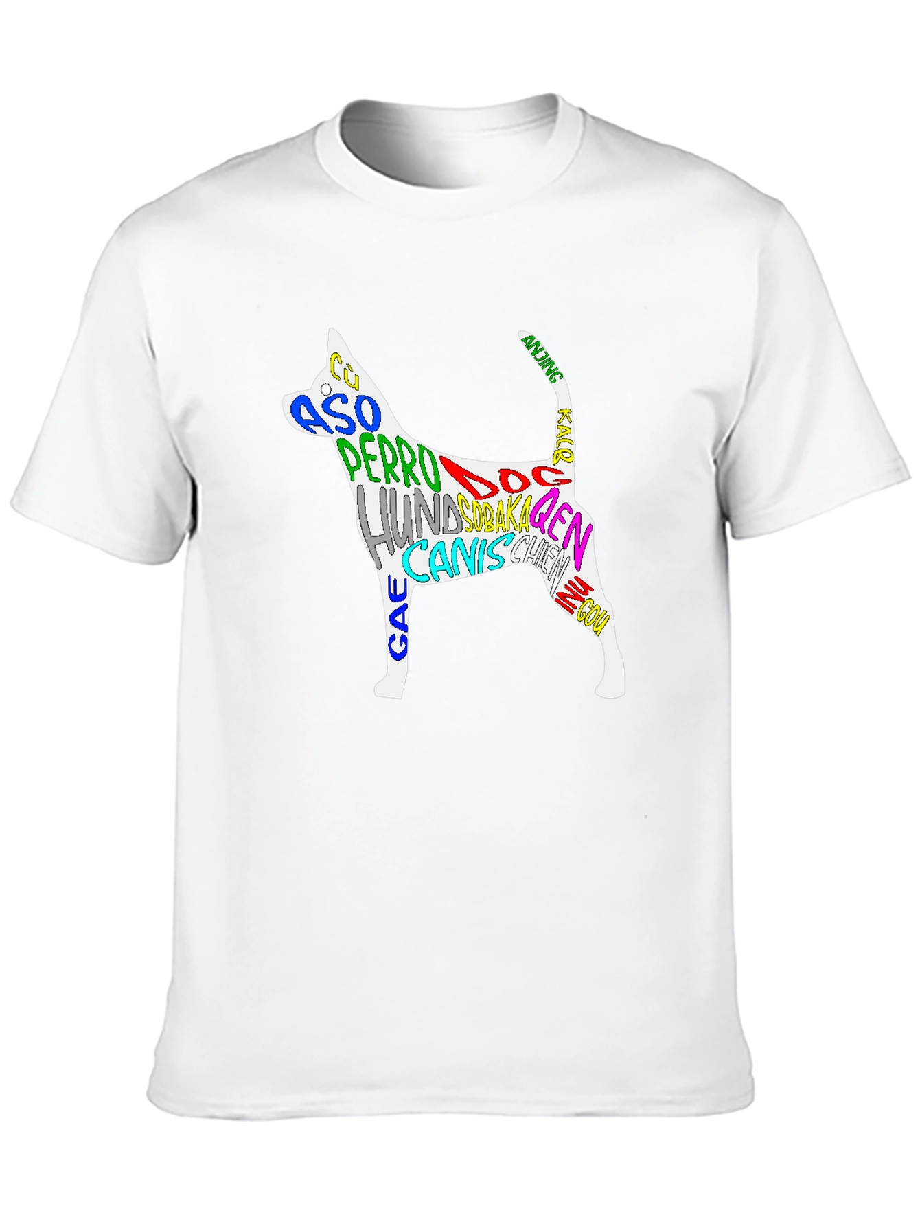 Dog Breed Languages Graphic Print Tee