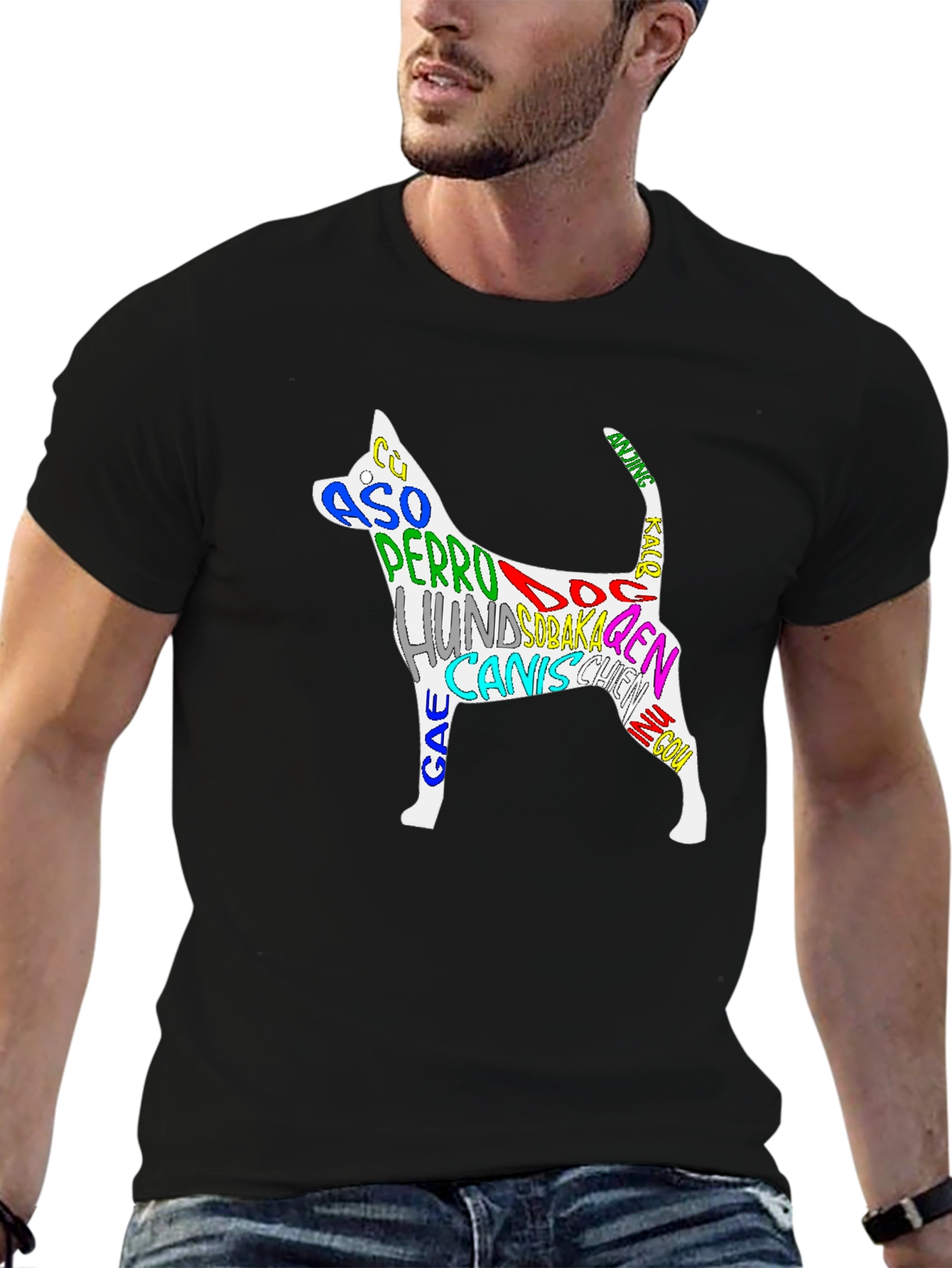 Dog Breed Languages Graphic Print Tee