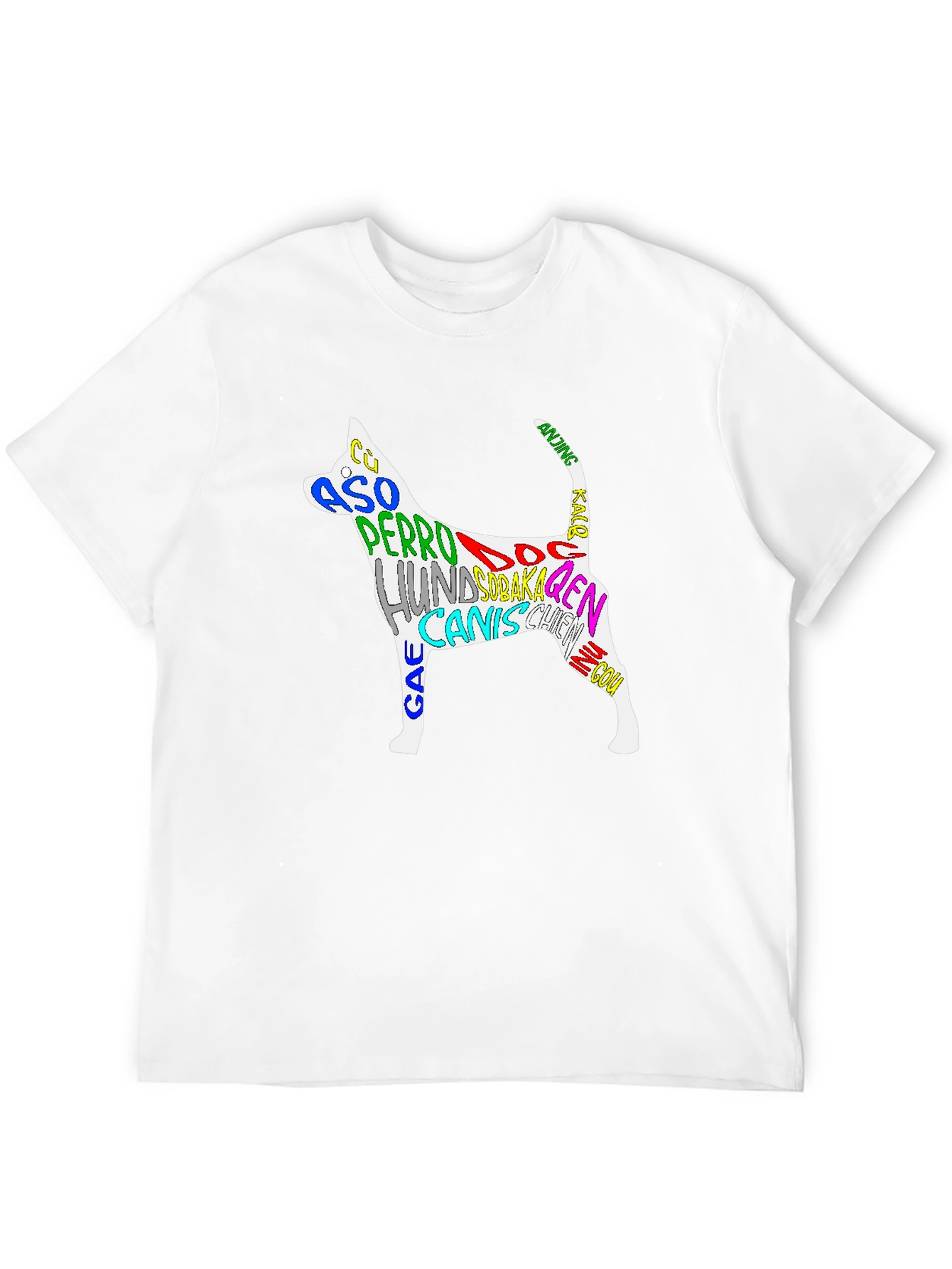Dog Breed Languages Graphic Print Tee