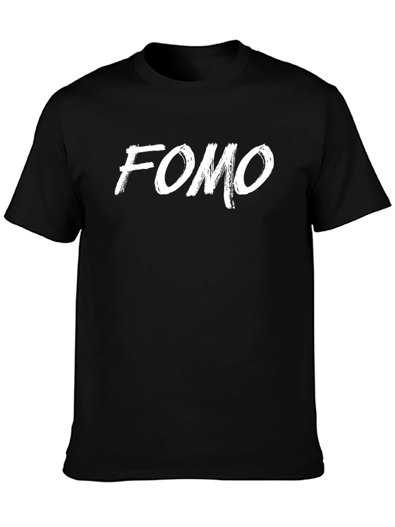 FOMO Graphic T-Shirt - Black Casual Tee