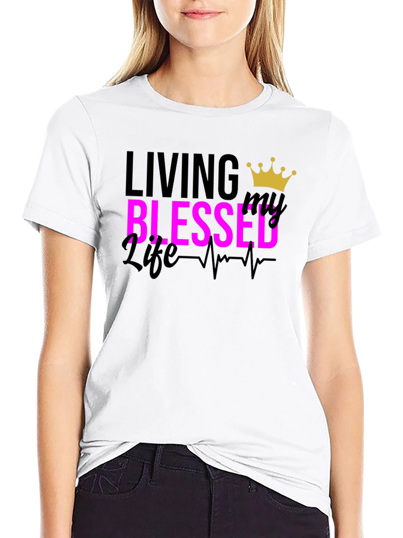 Blessed Life Graphic Tee - Black