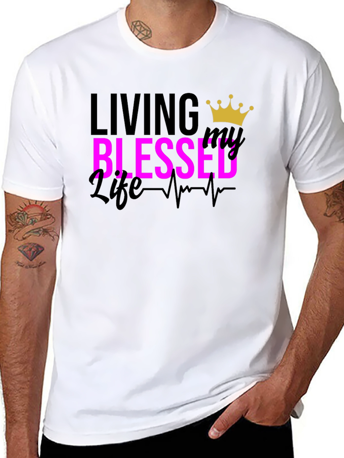 Blessed Life Graphic Tee - Black