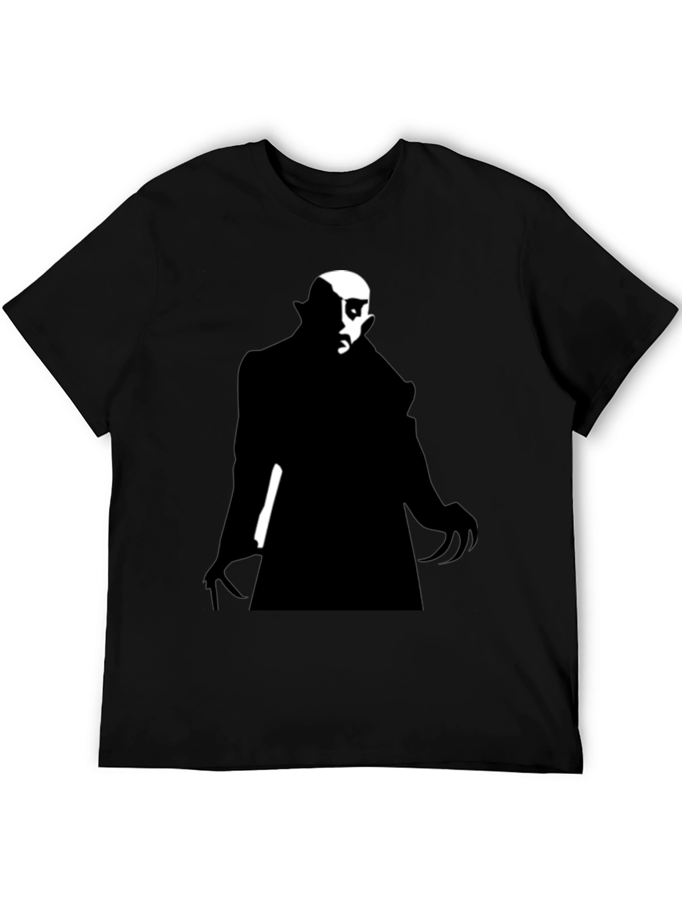 Vampire Silhouette Graphic Tee - Mens Black T-Shirt