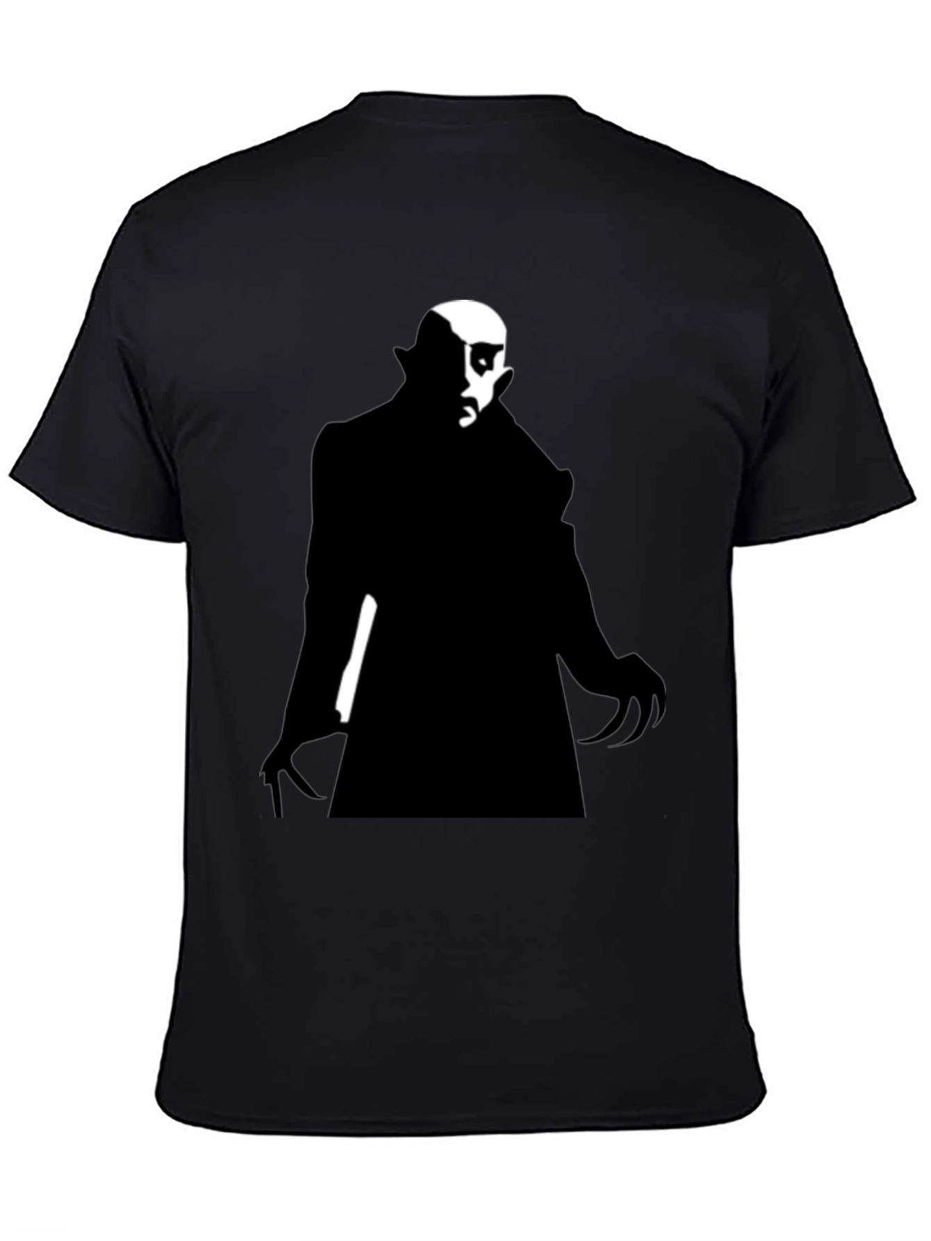 Vampire Silhouette Graphic Tee - Mens Black T-Shirt