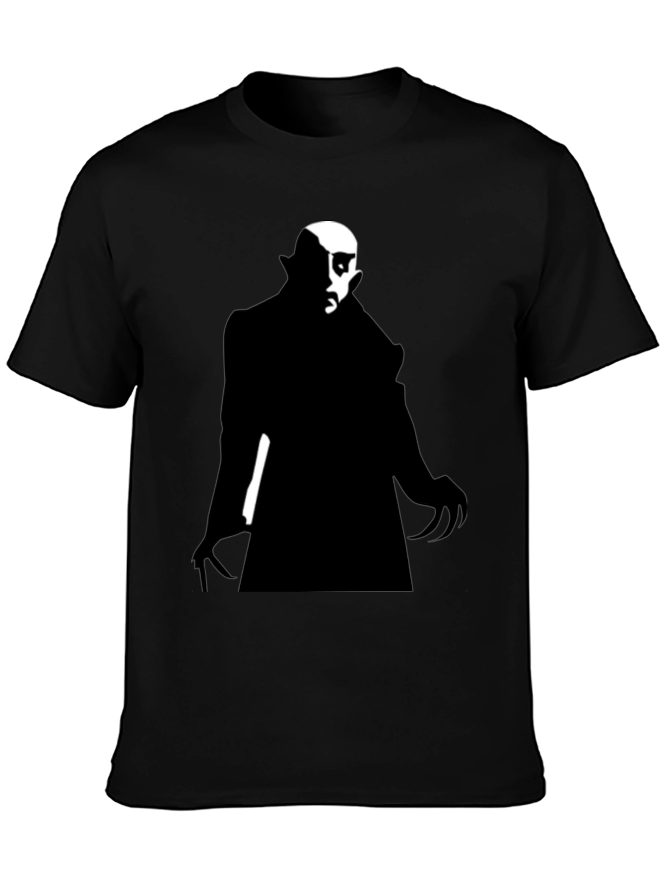 Vampire Silhouette Graphic Tee - Mens Black T-Shirt