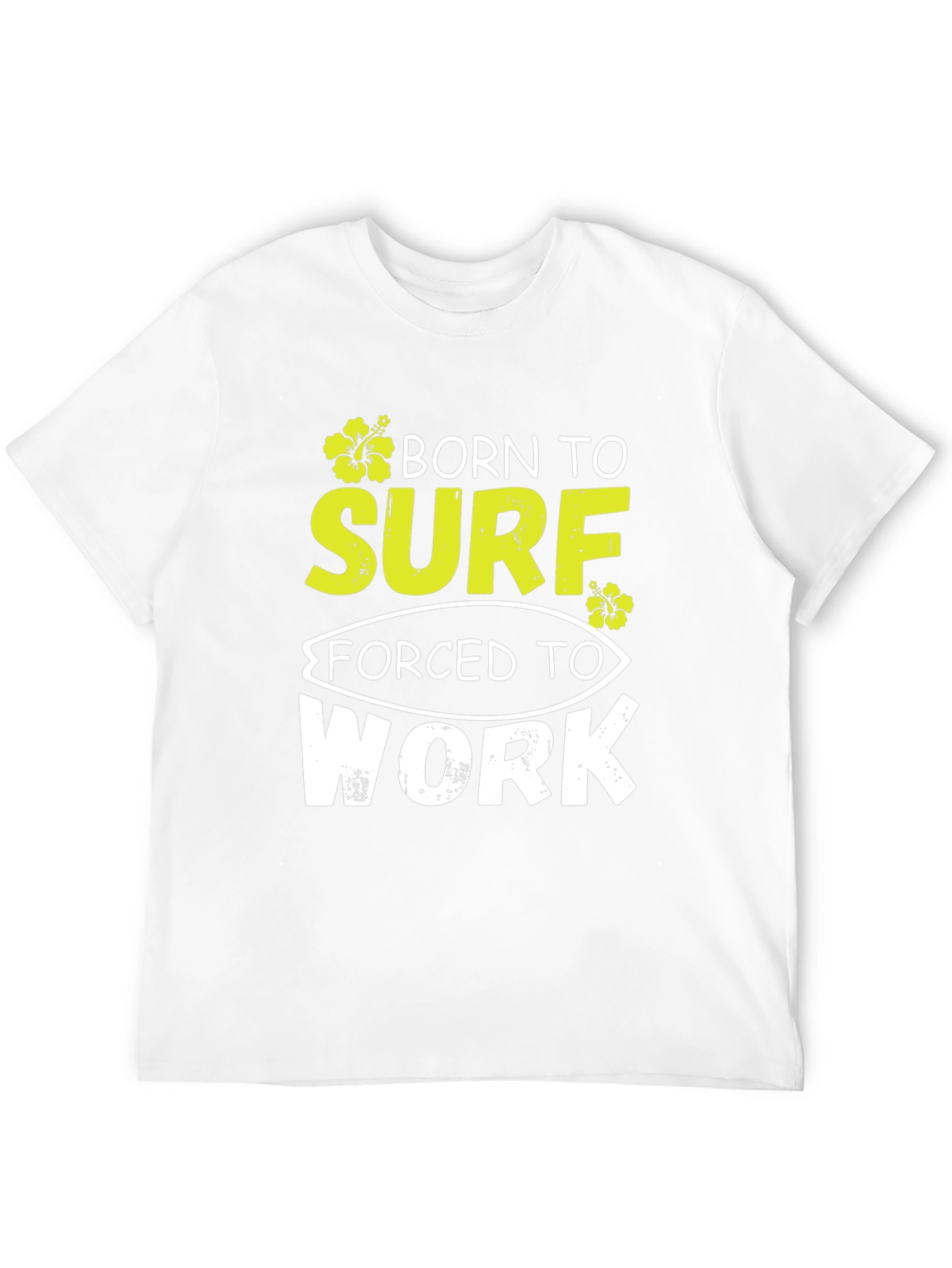 Born to Surf Black Graphic T-Shirt