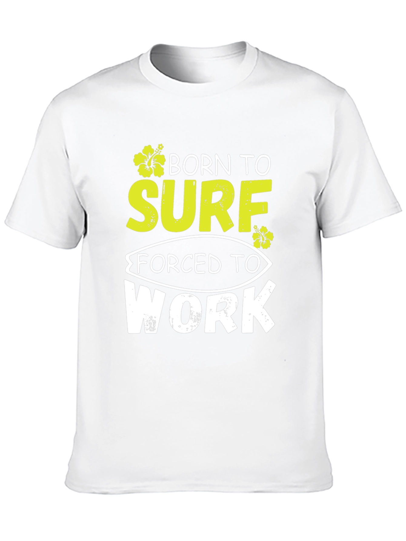 Born to Surf Black Graphic T-Shirt