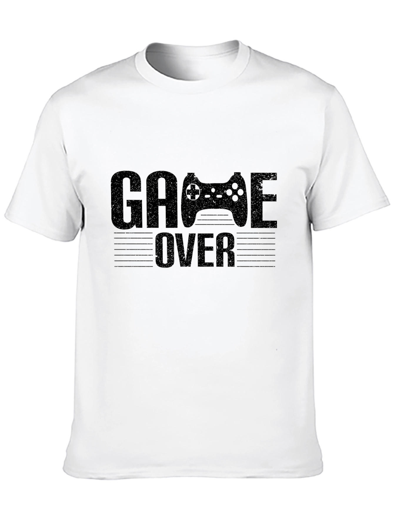 Game Over Graphic T-Shirt - Black Gaming Tee