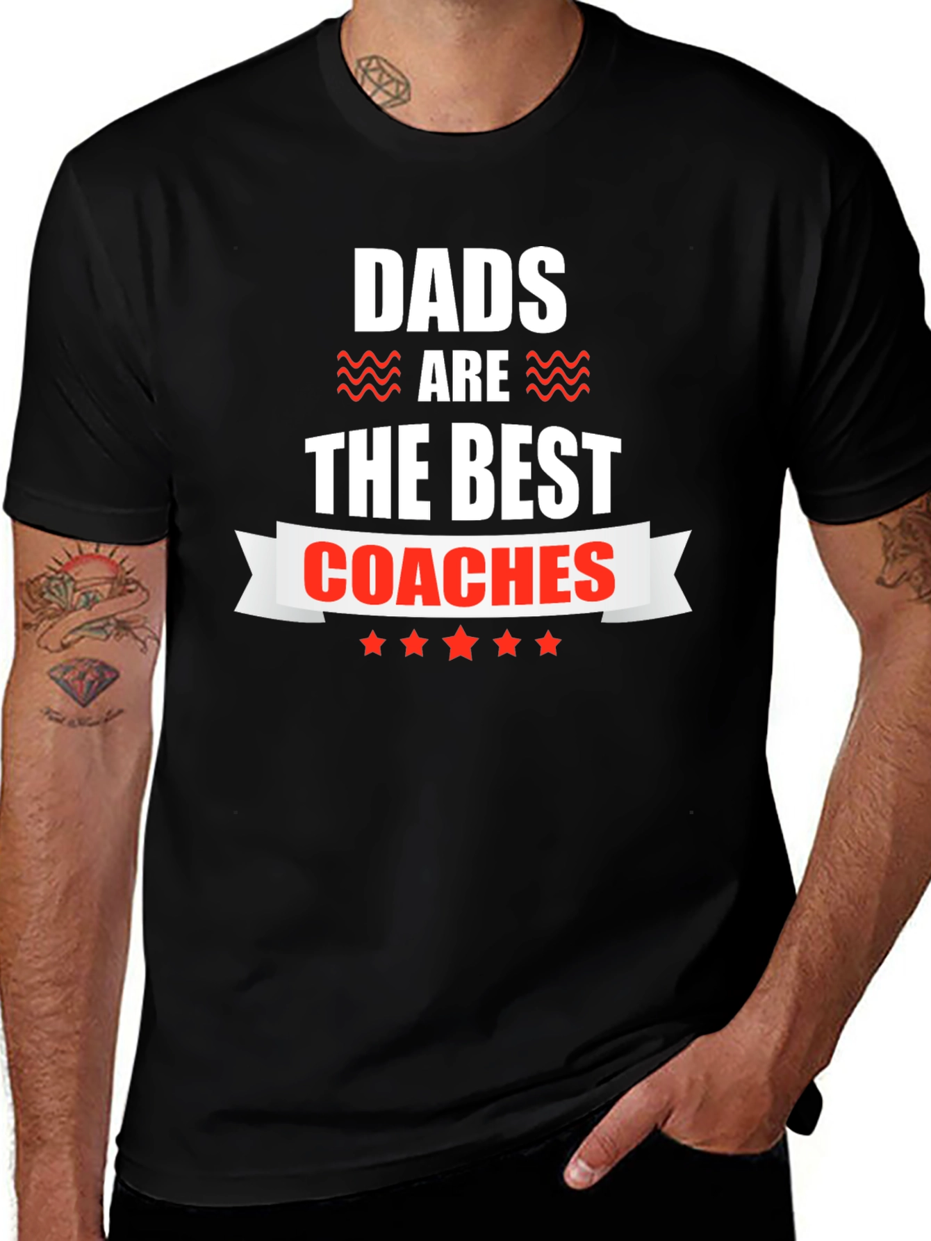 Dads Are The Best Coaches Graphic Tee