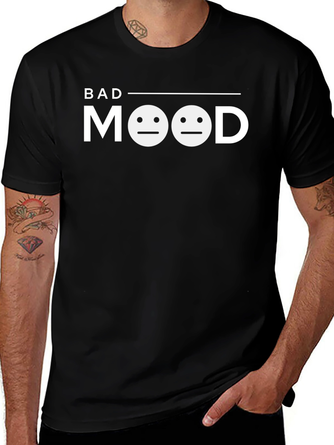 Bad Mood Graphic Tee - Unisex Casual T-Shirt