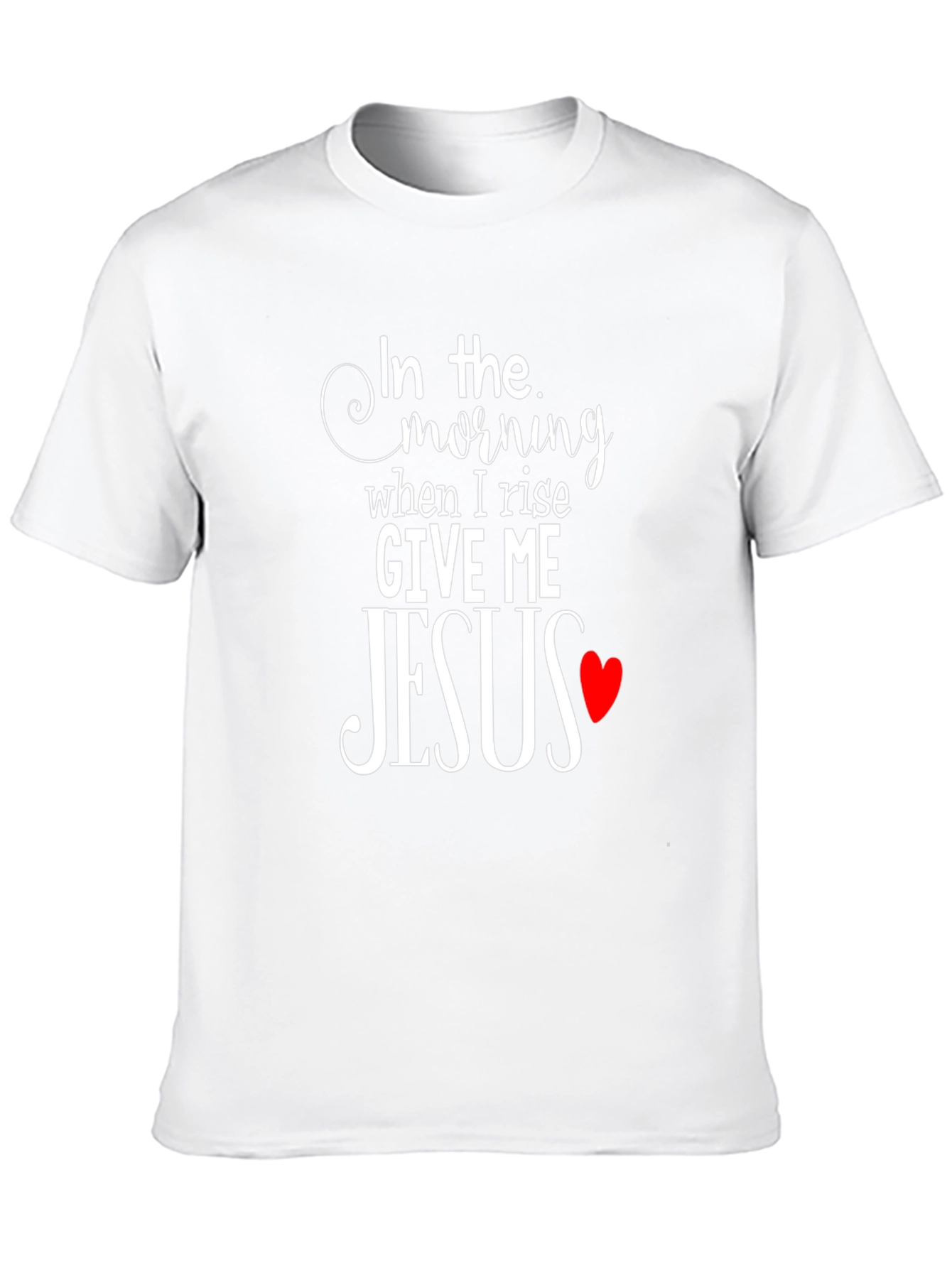In The Morning Give Me Jesus Black T-Shirt