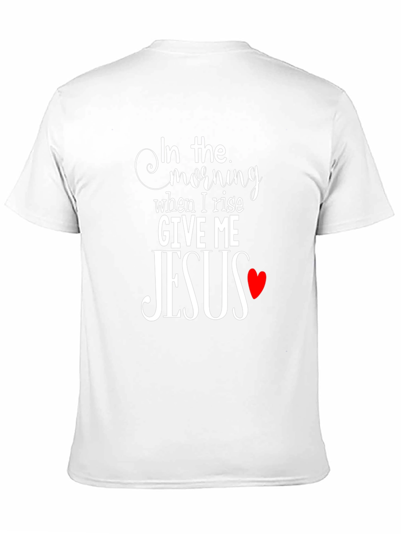 In The Morning Give Me Jesus Black T-Shirt