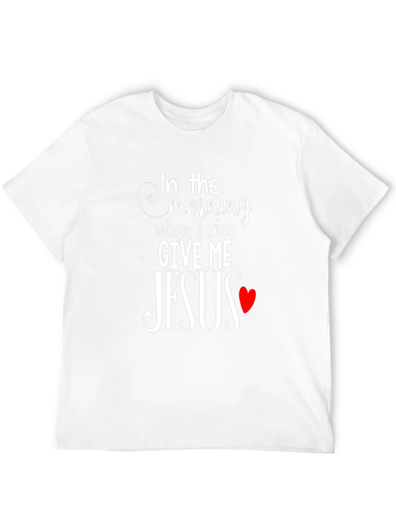 In The Morning Give Me Jesus Black T-Shirt