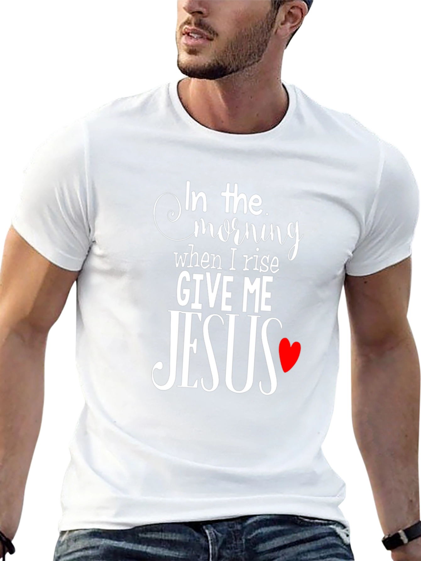 In The Morning Give Me Jesus Black T-Shirt