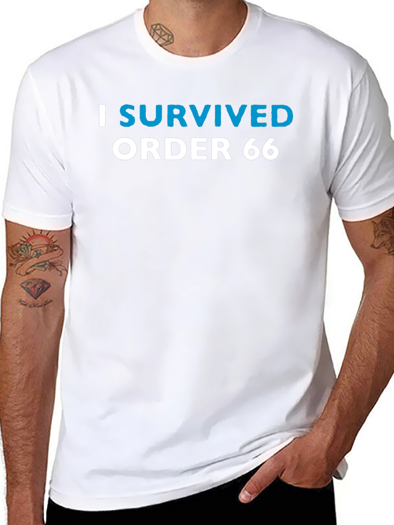 I Survived Order 66 Black T-Shirt