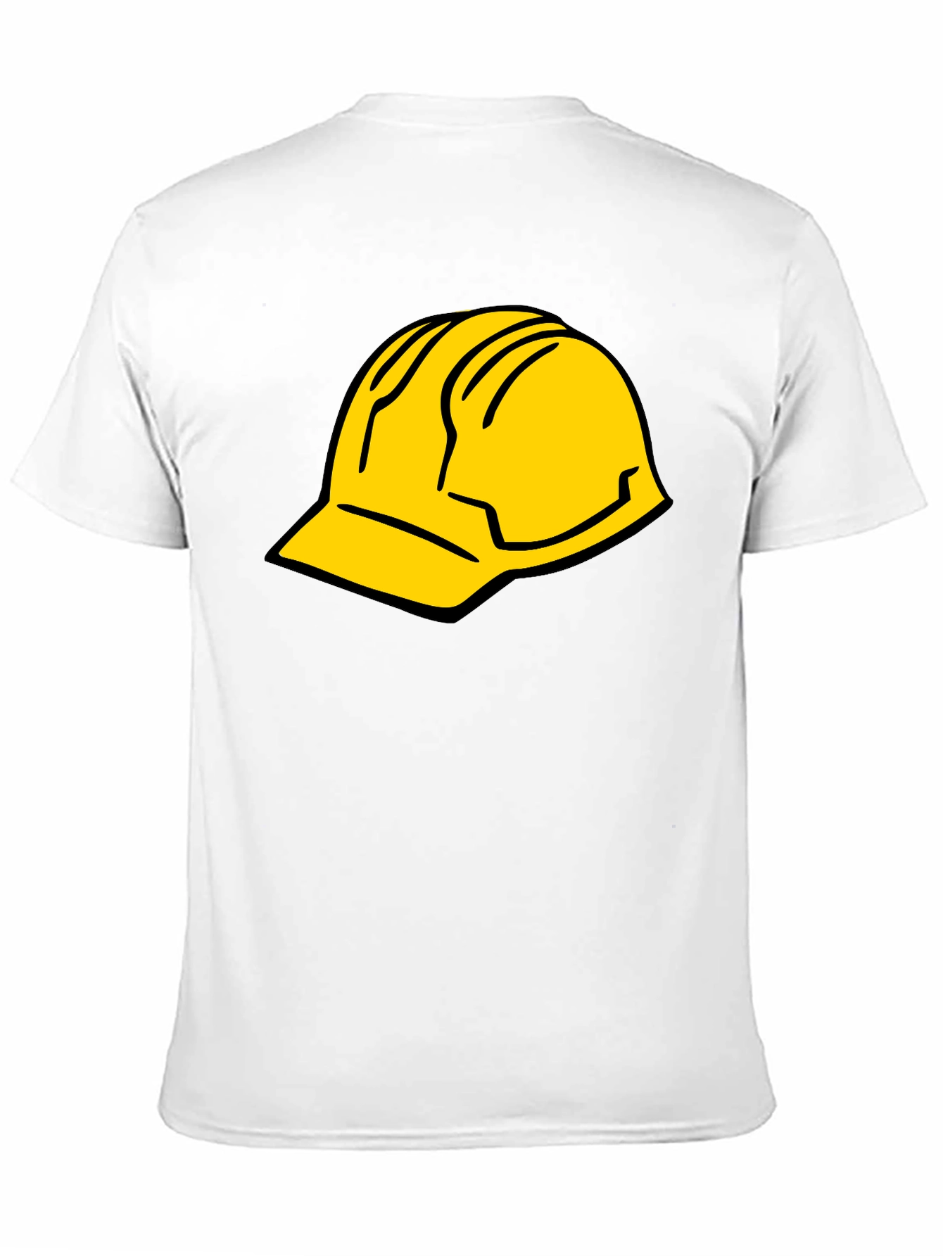 Black Tee with Hard Hat Graphic