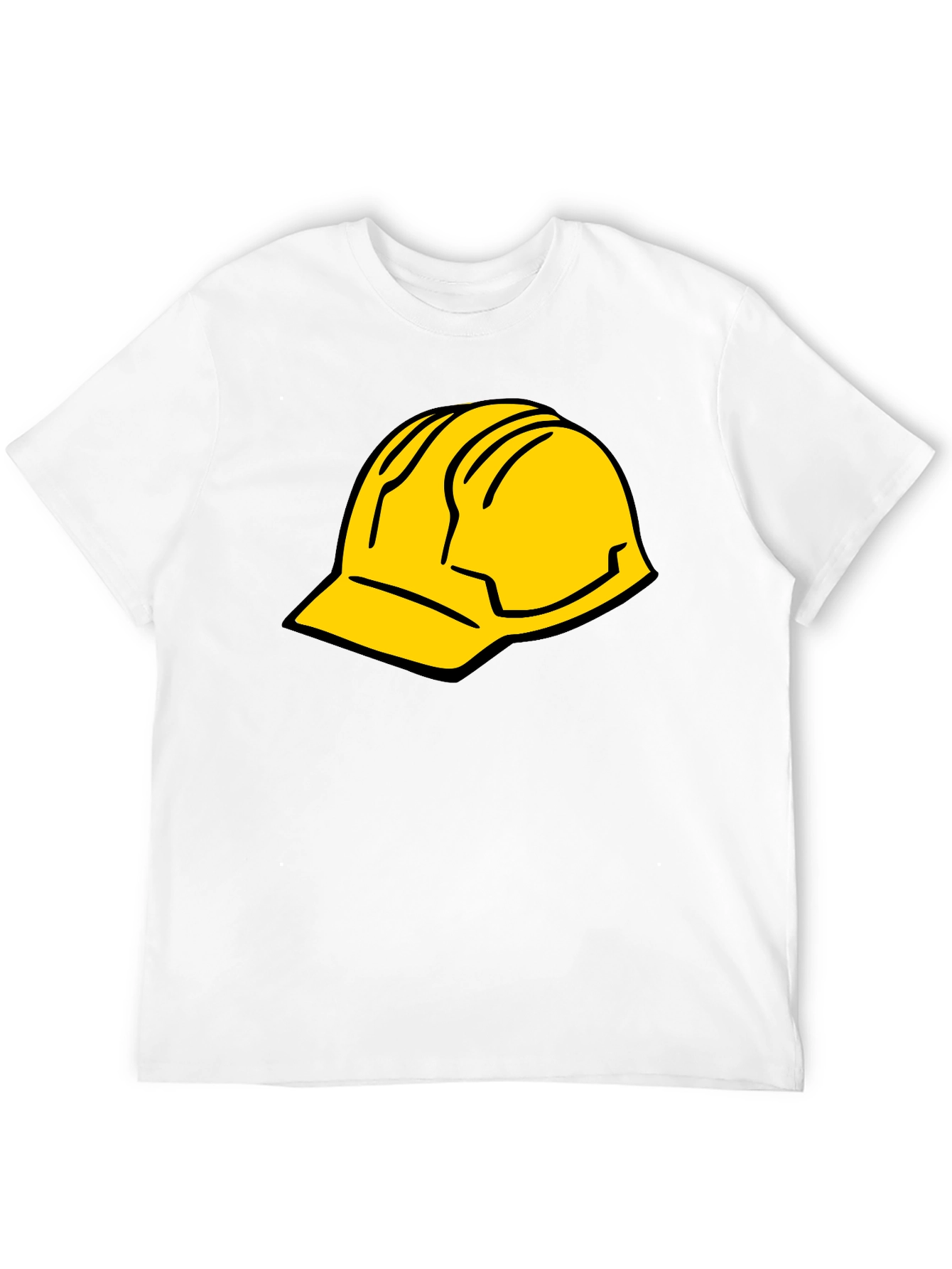Black Tee with Hard Hat Graphic