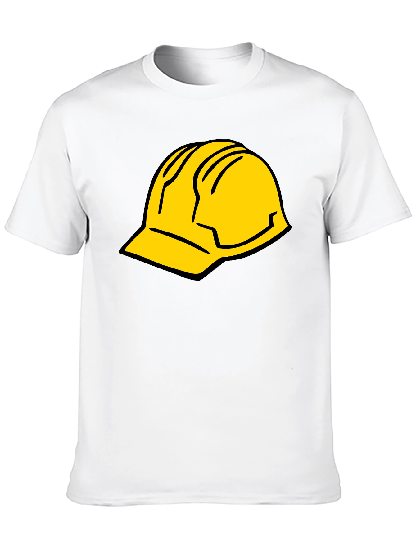 Black Tee with Hard Hat Graphic