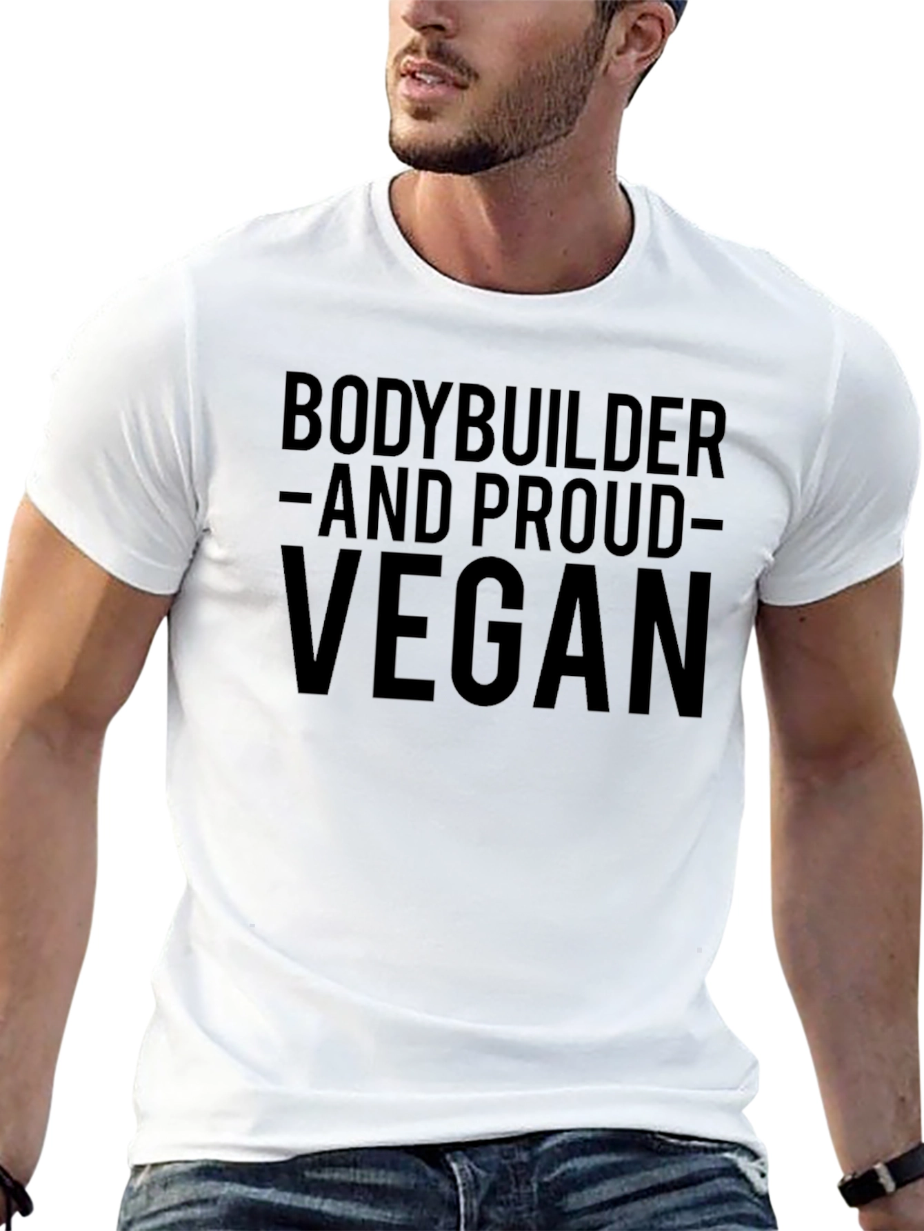 Vegan Bodybuilder Graphic T-Shirt