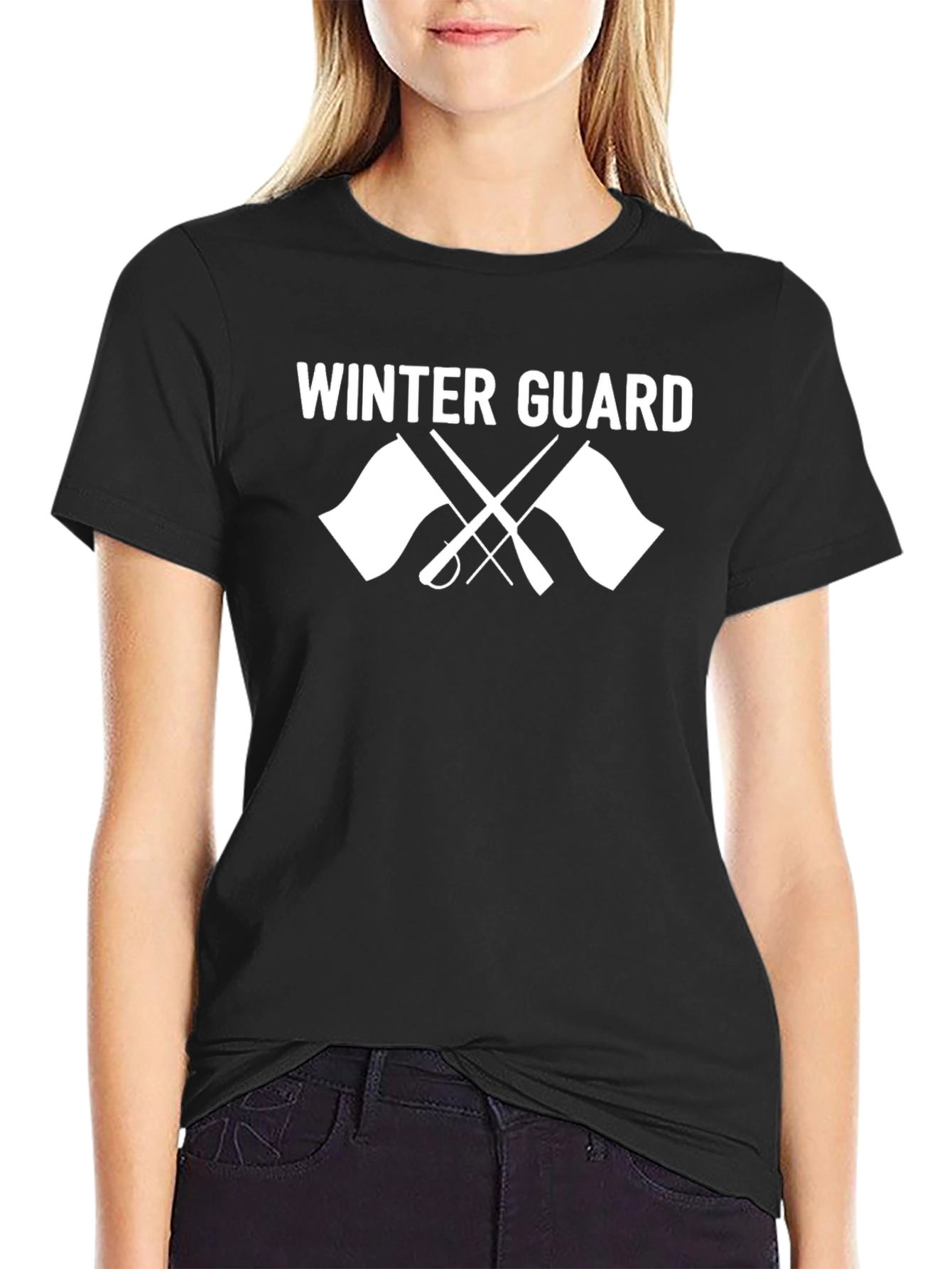 Winter Guard Graphic T-Shirt - Black