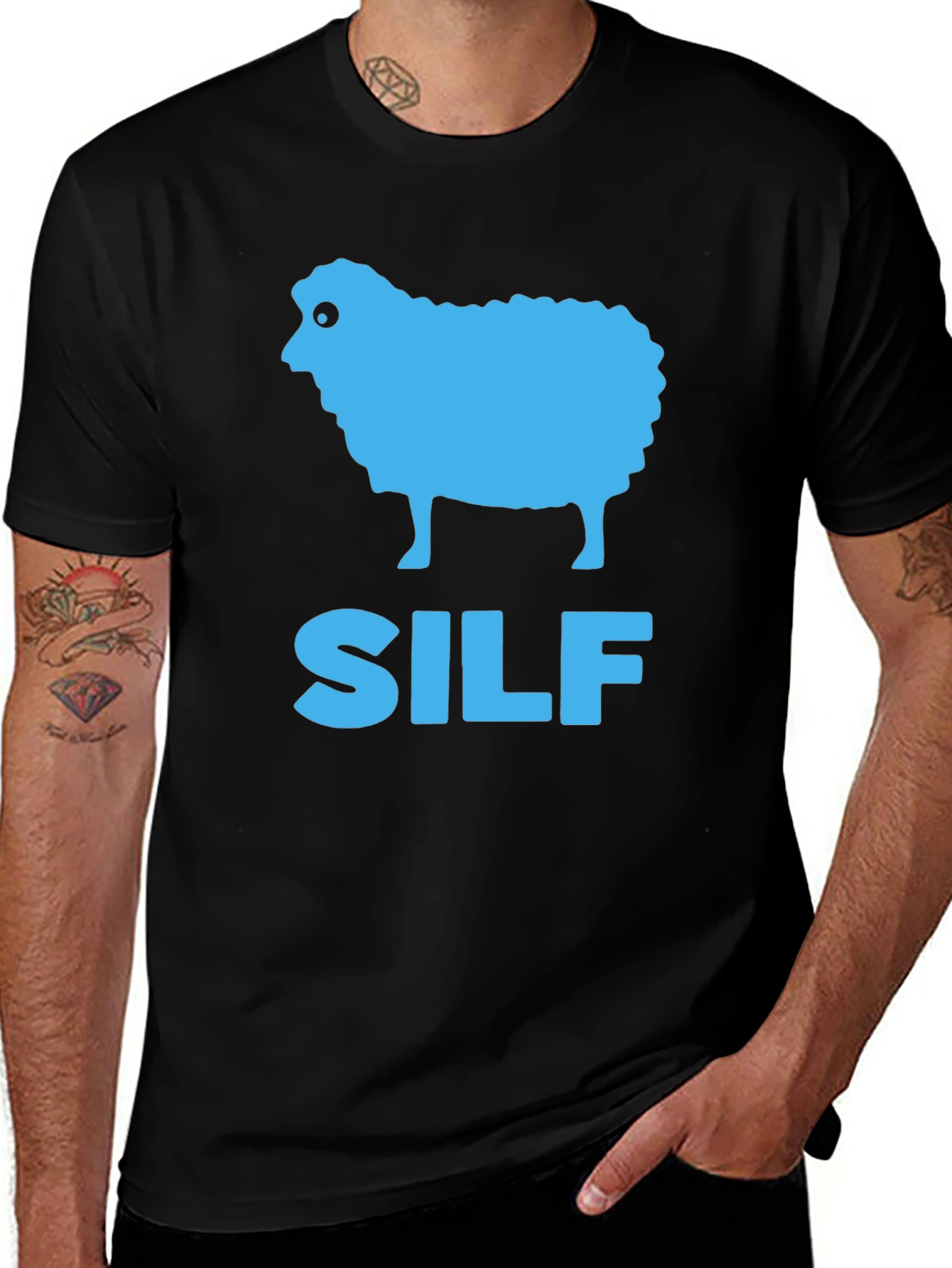 SILF Sheep T-Shirt - Quirky Humor Tee