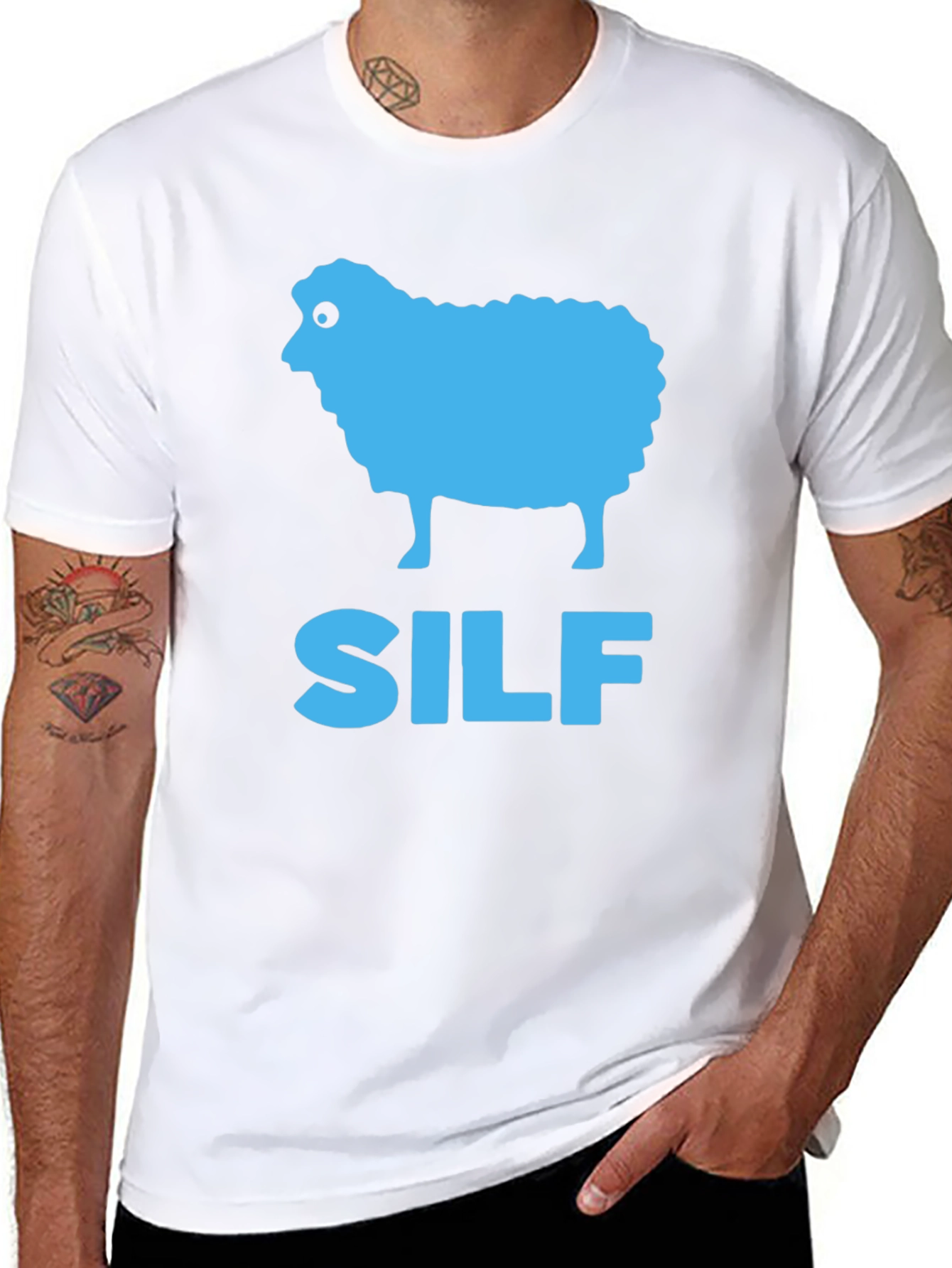 SILF Sheep T-Shirt - Quirky Humor Tee