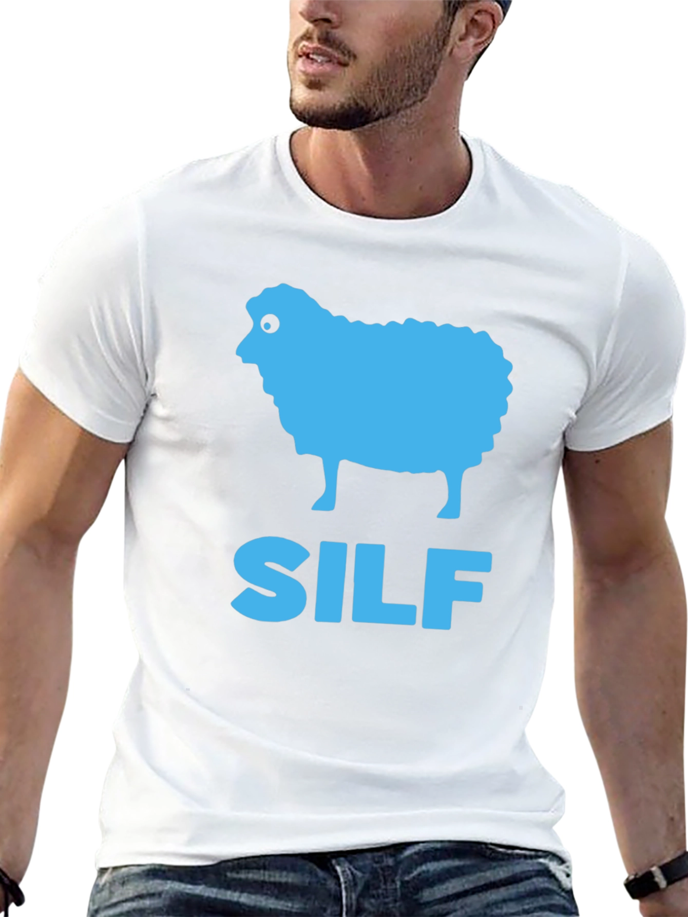 SILF Sheep T-Shirt - Quirky Humor Tee