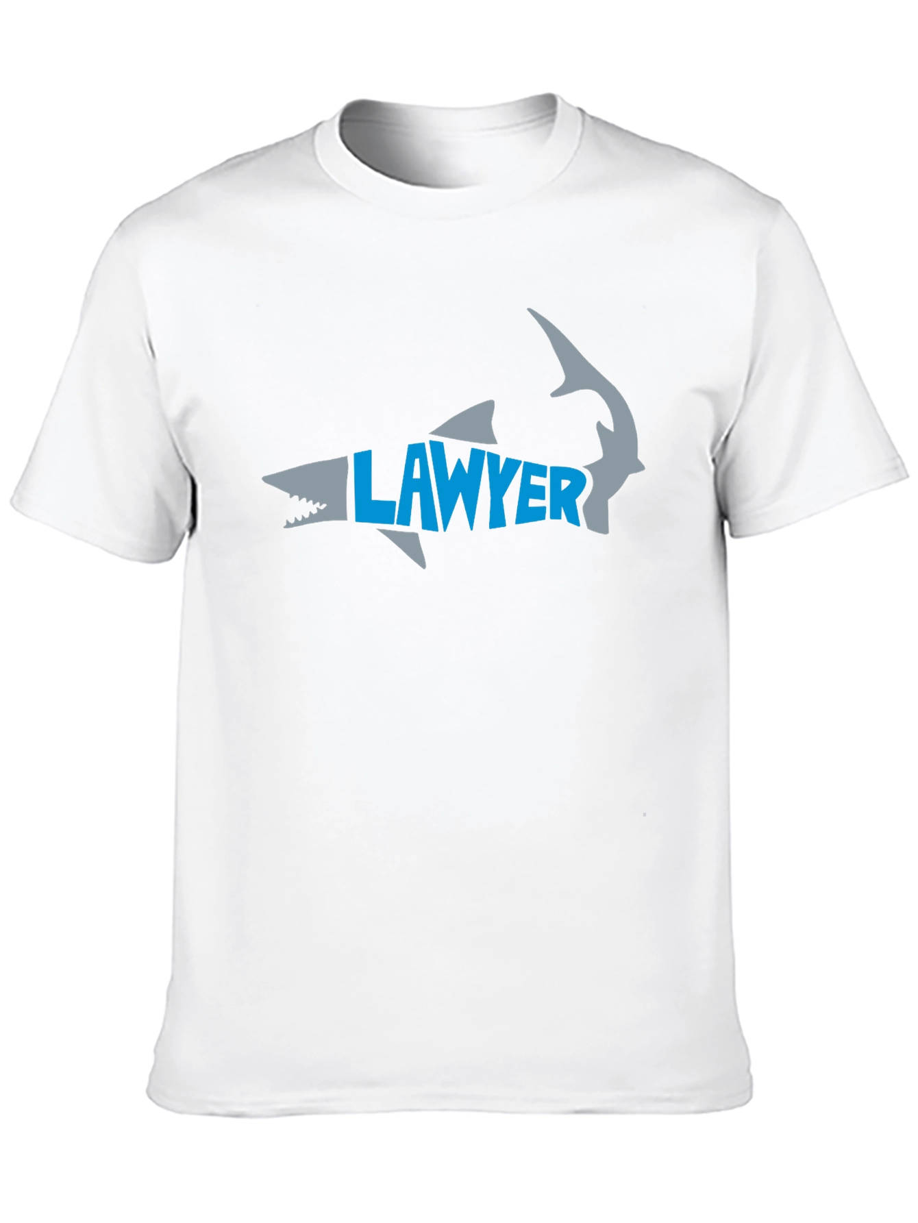 Lawyer Shark Graphic Tee - Black Cotton T-Shirt