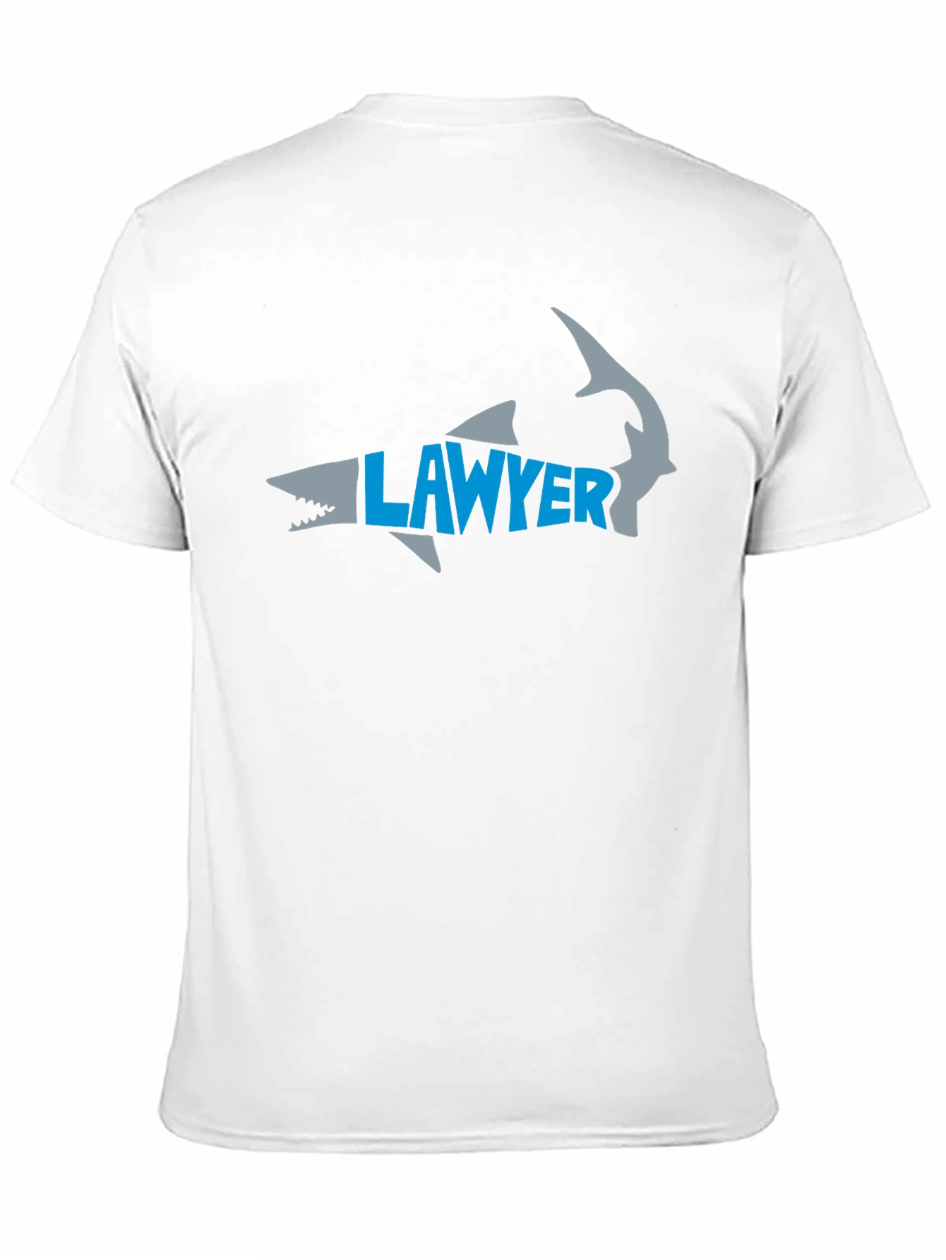 Lawyer Shark Graphic Tee - Black Cotton T-Shirt