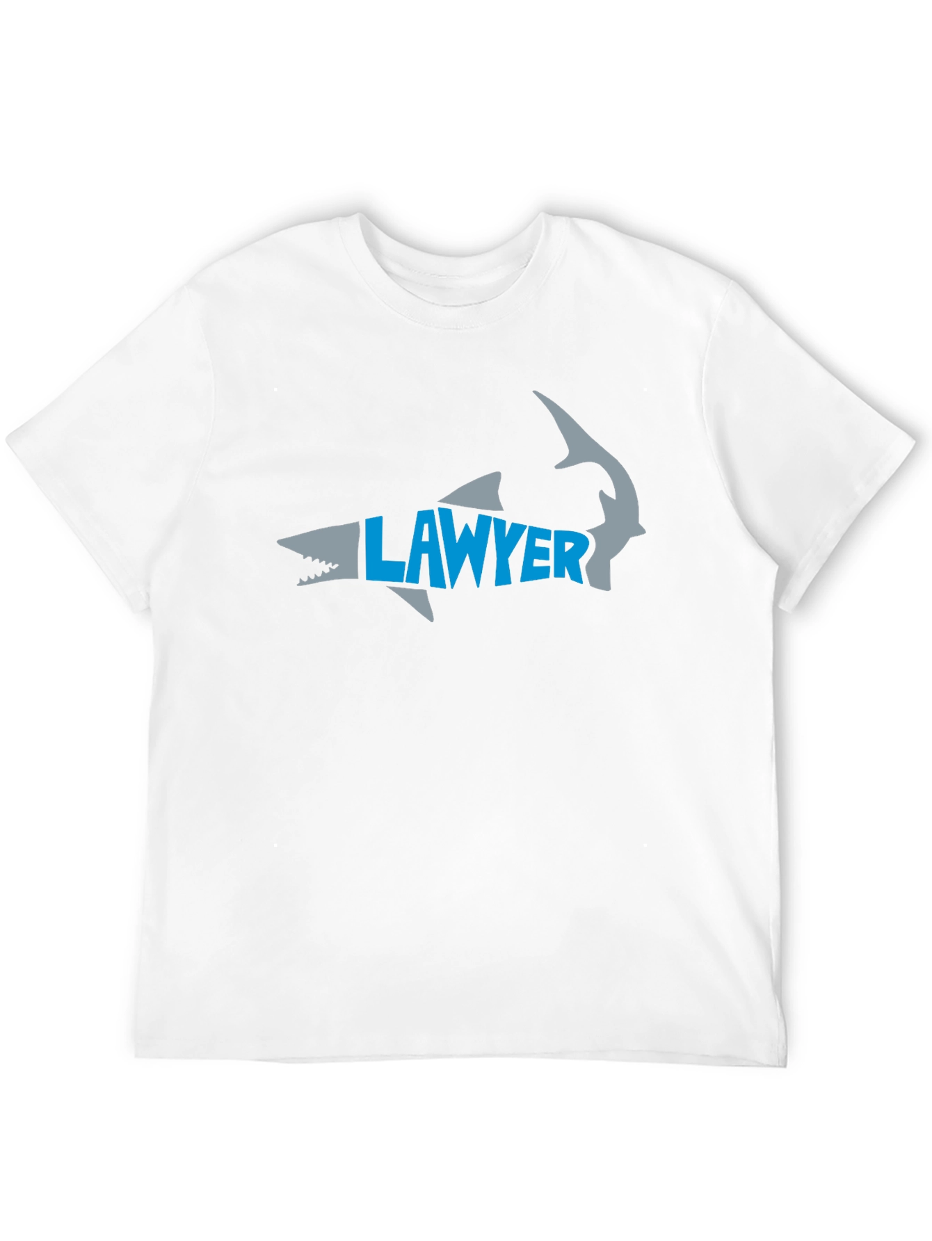 Lawyer Shark Graphic Tee - Black Cotton T-Shirt
