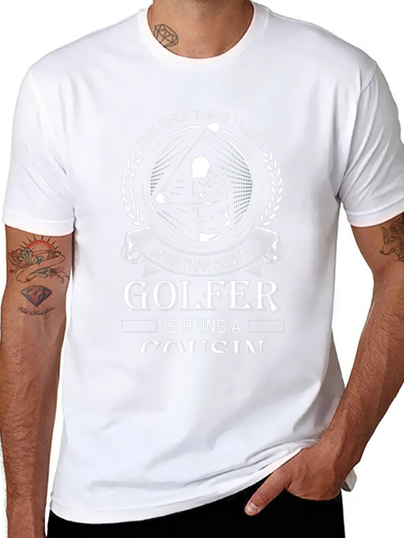 Golfer Cousin T-Shirt: Love Golfing & Family!