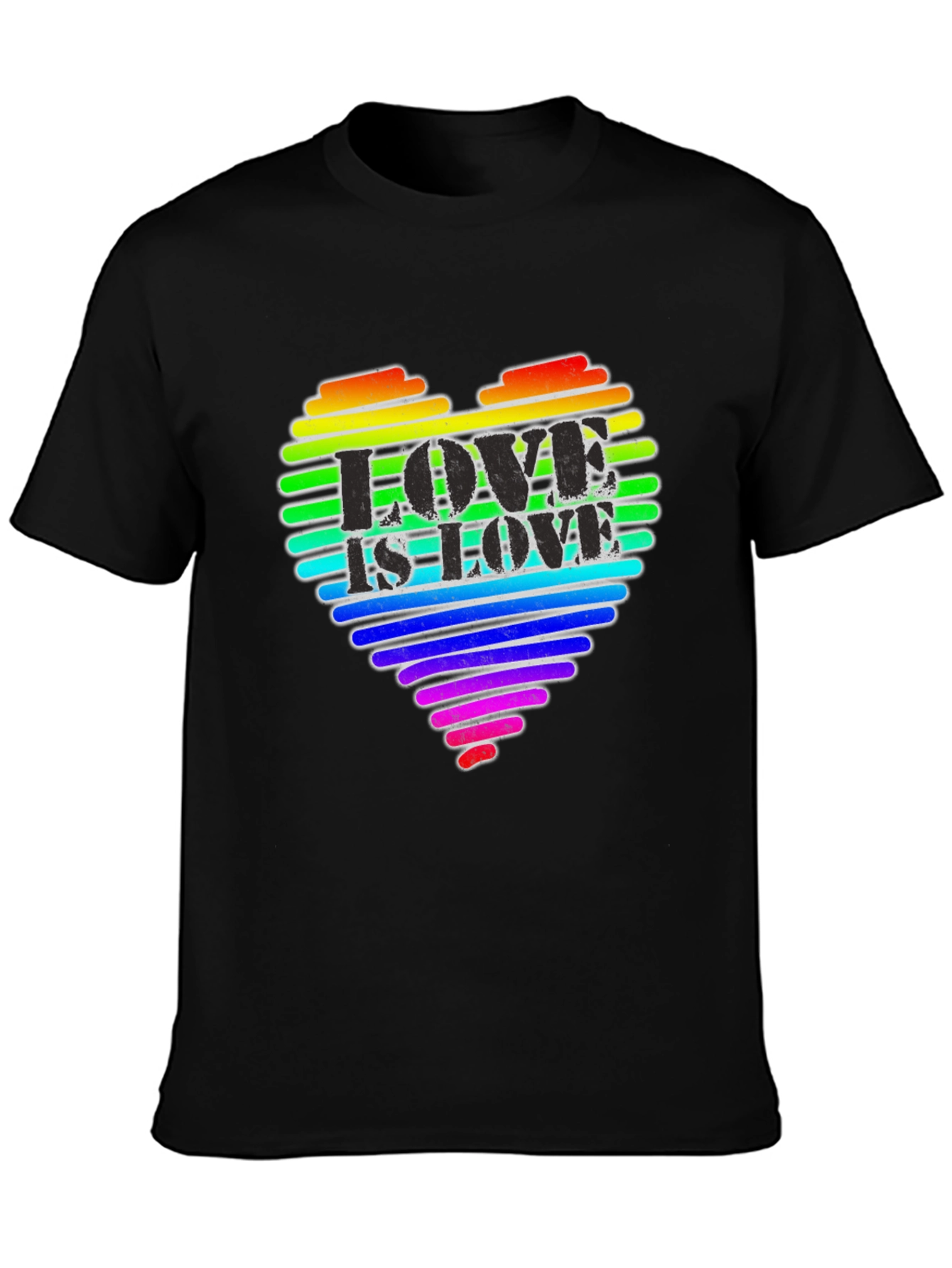 Love is Love Rainbow Heart T-Shirt