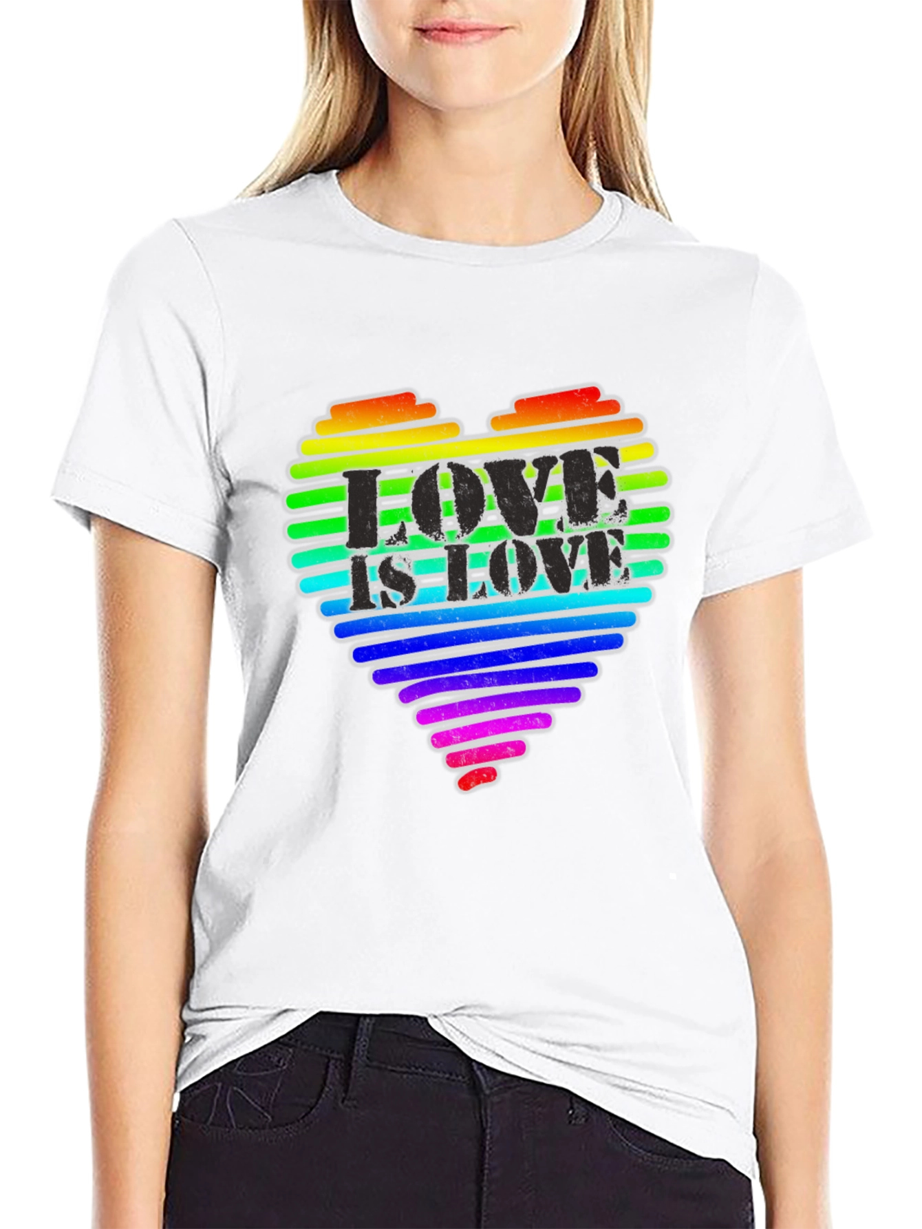 Love is Love Rainbow Heart T-Shirt
